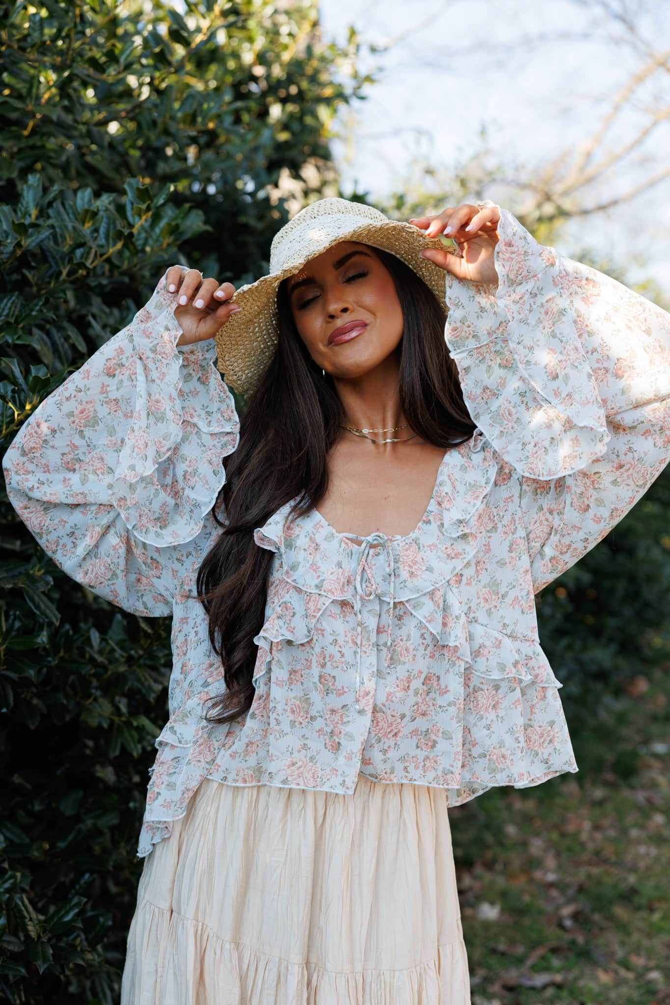 Sweet Grace Ruffle Top