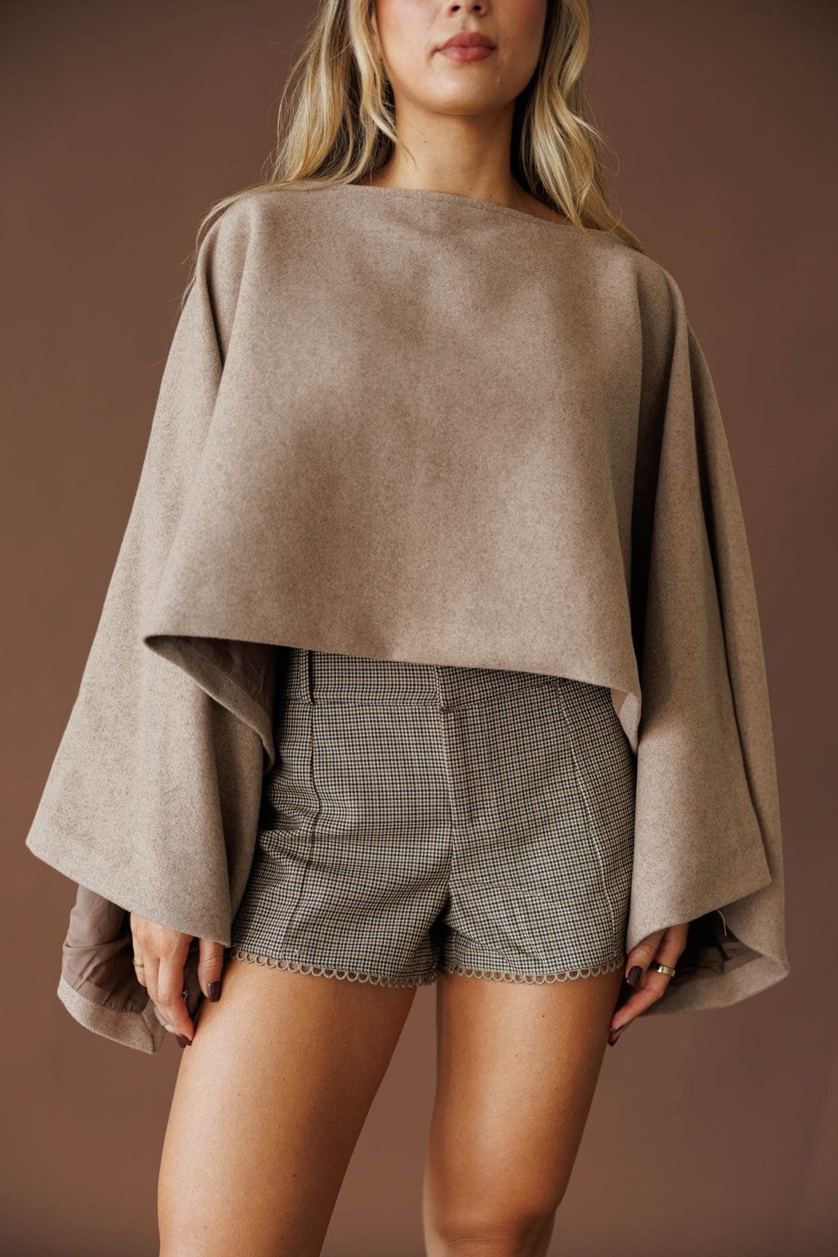 Cape sleeve top