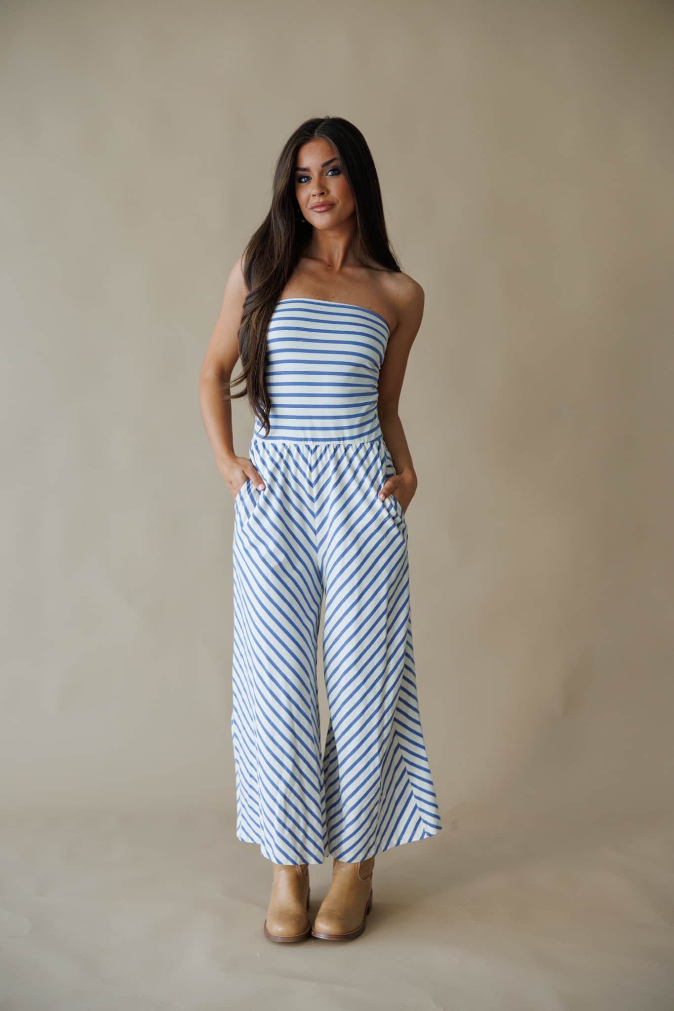 Terri Striped Jumpsuit