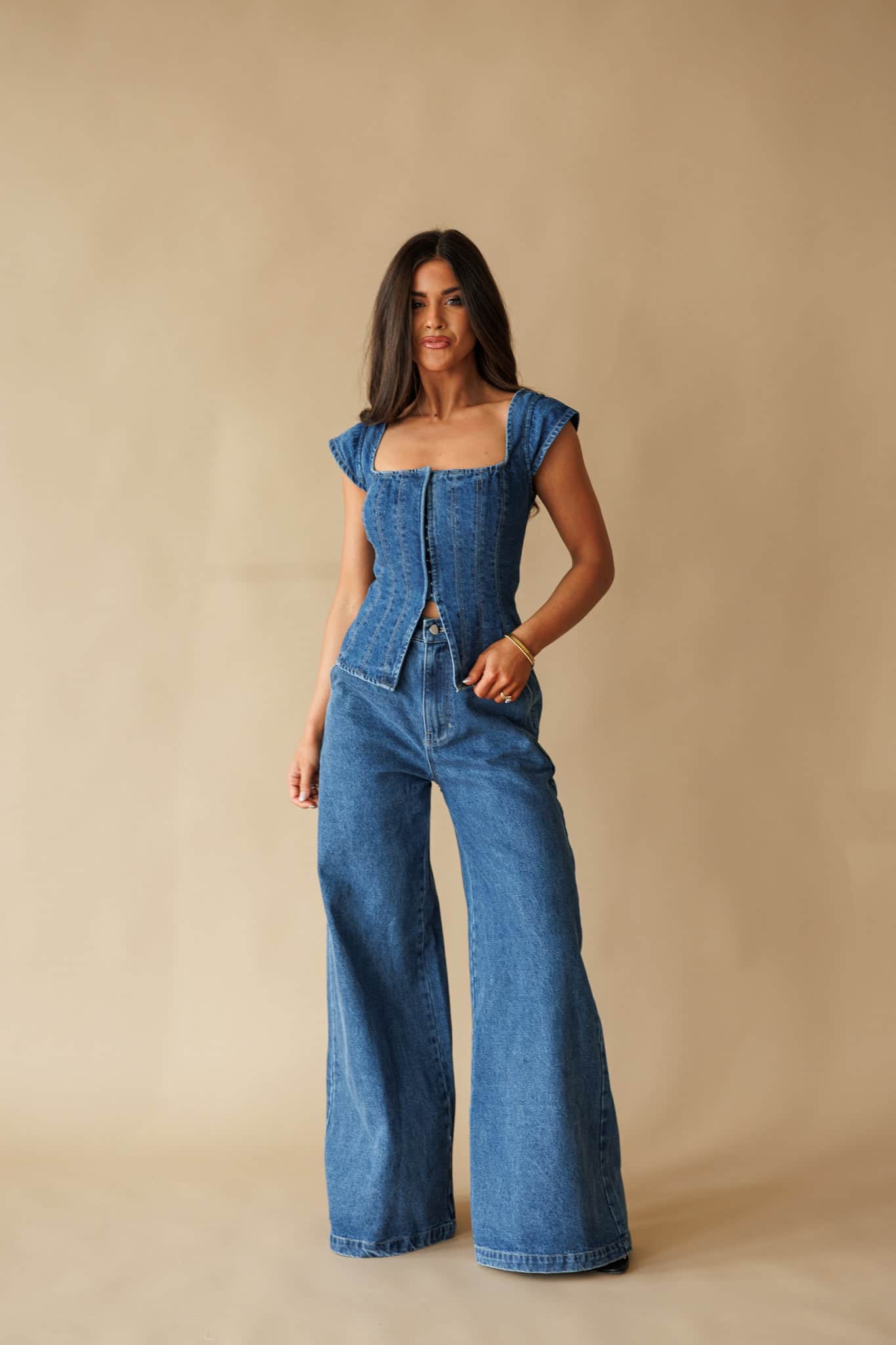 The Downtown Denim Top
