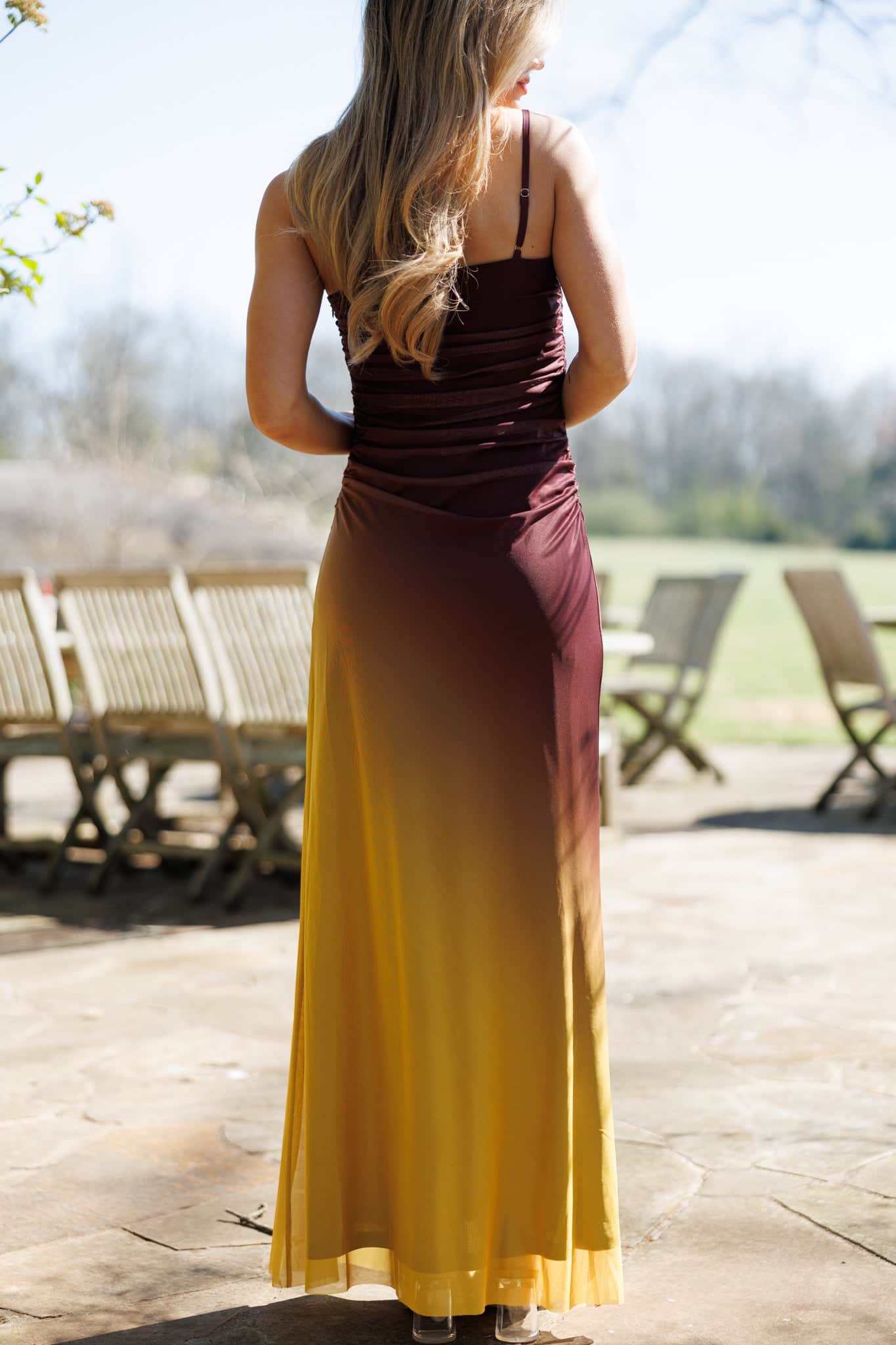 Golden Pour Maxi Dress