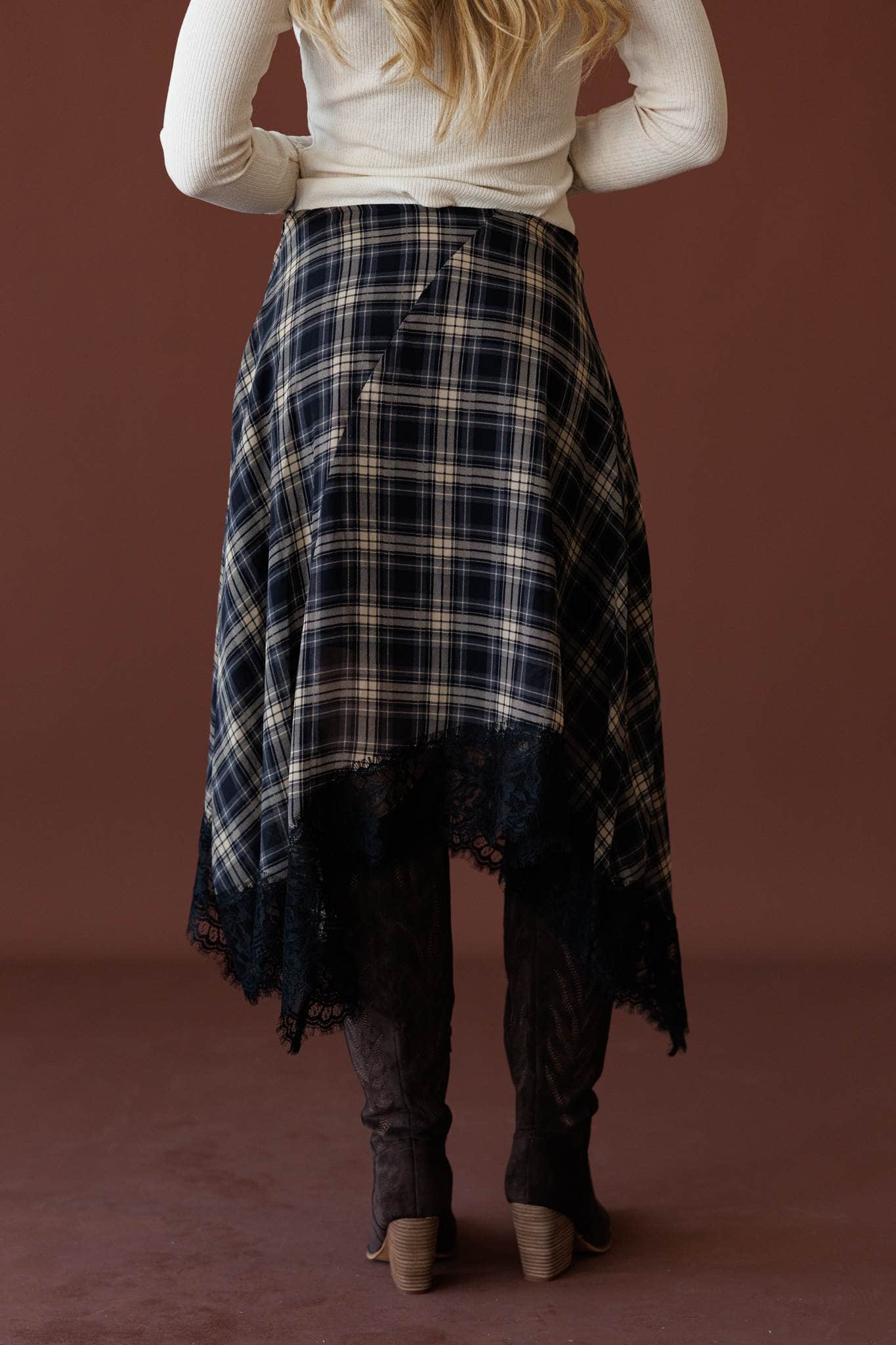 October Plans Plaid Skirt