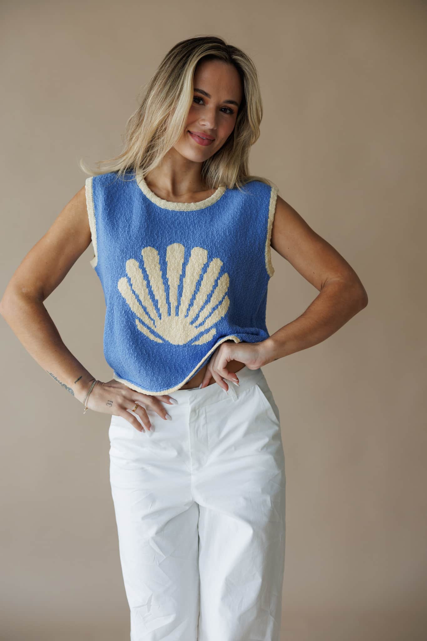 Palm Beach Shell Sweater