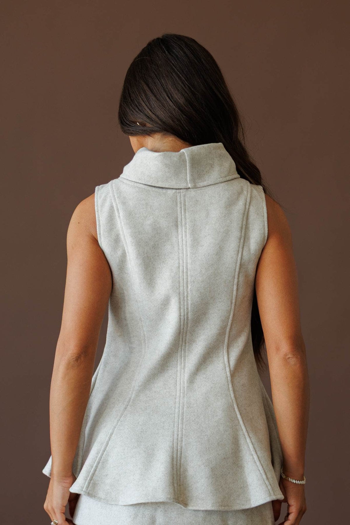 Peplum knit top