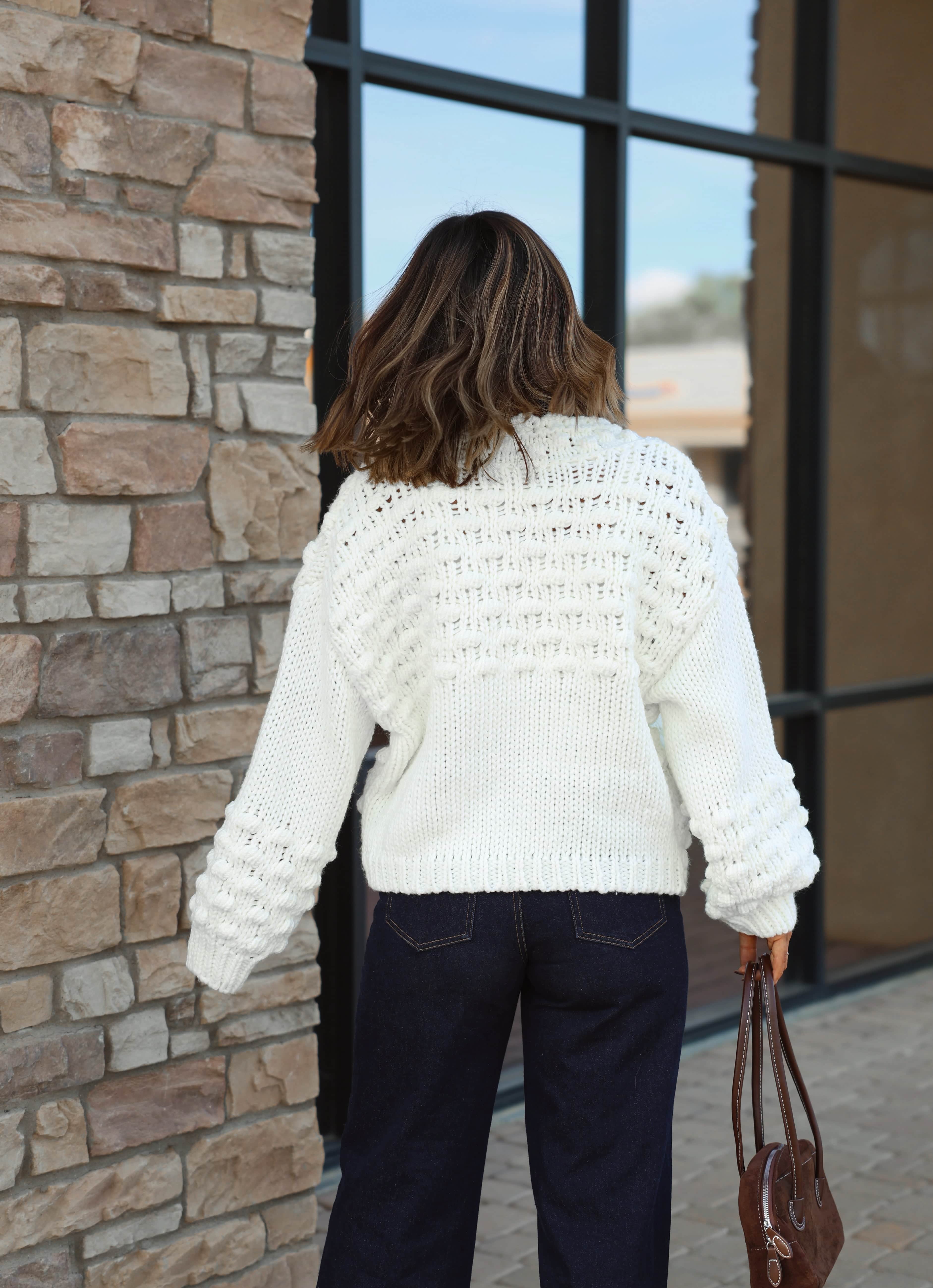 Winterlight Bow Cardigan