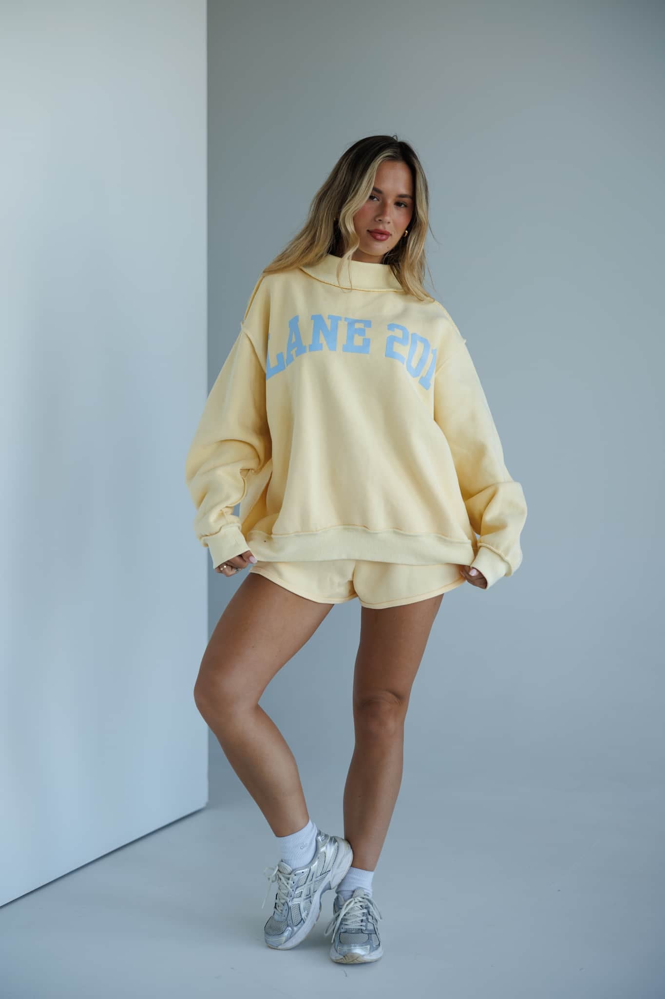 Yellow Lane 201 Mock Neck Sweatshirt
