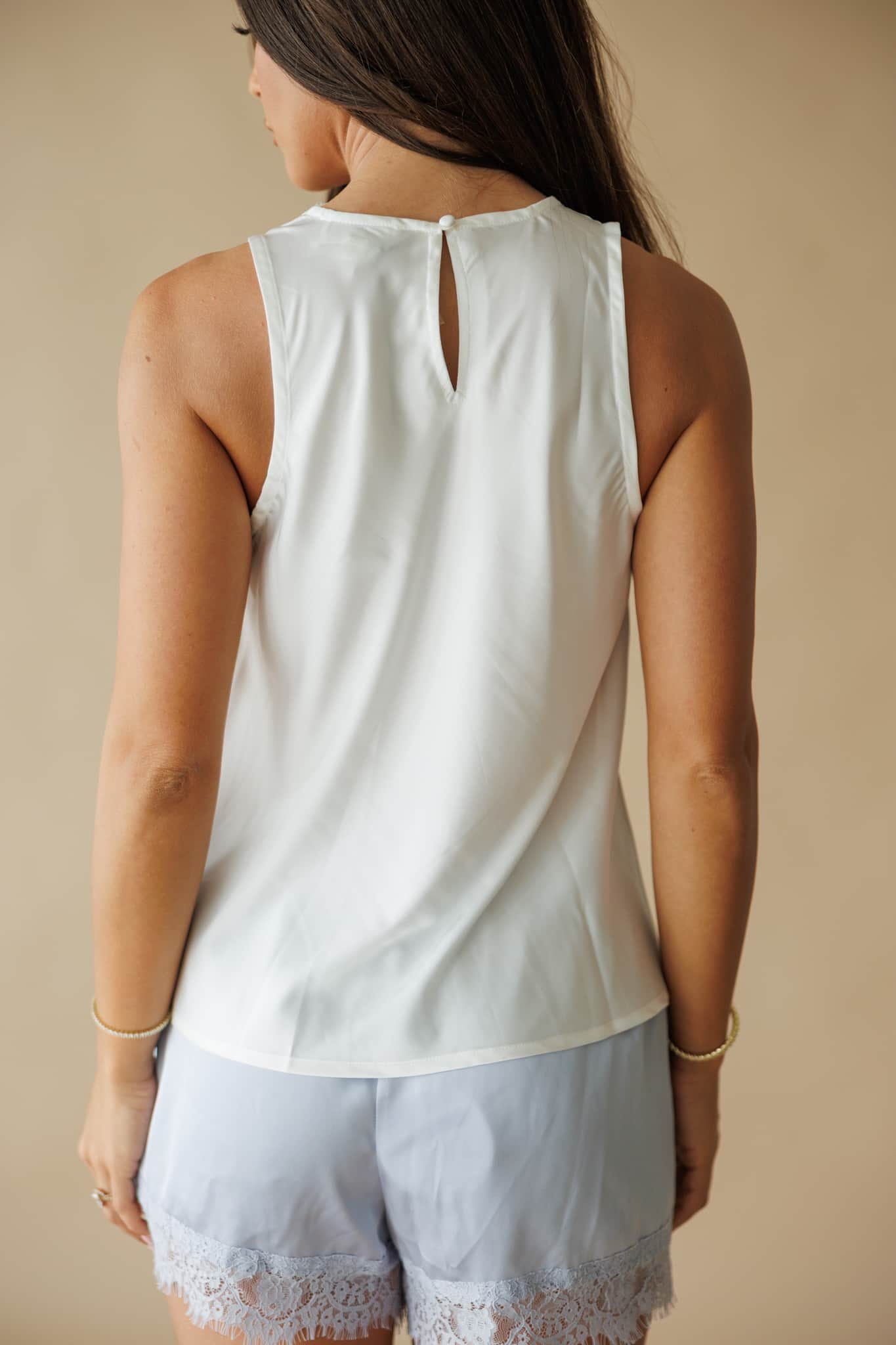 Lune Asymmetrical Satin Blouse
