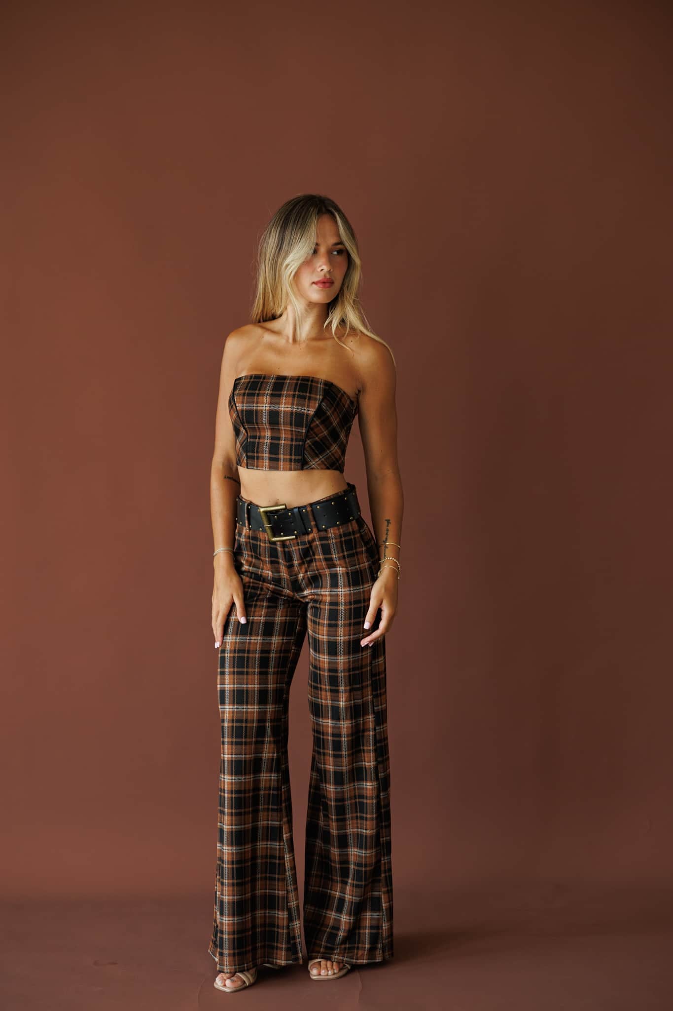 Runaway West Plaid Top