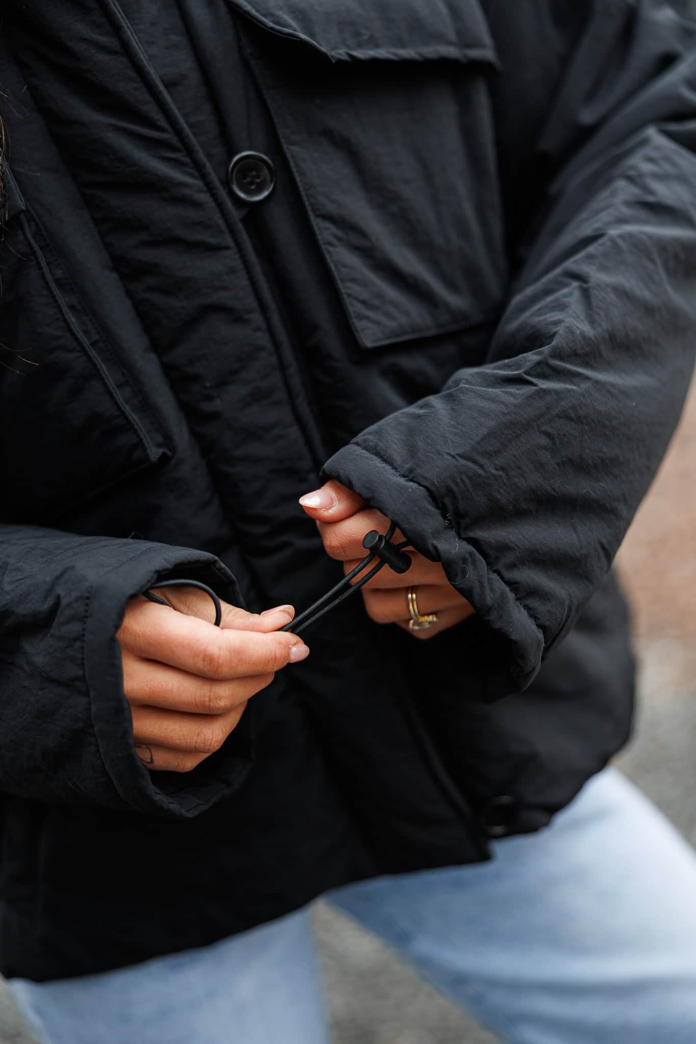 Black Ice Puffer Coat