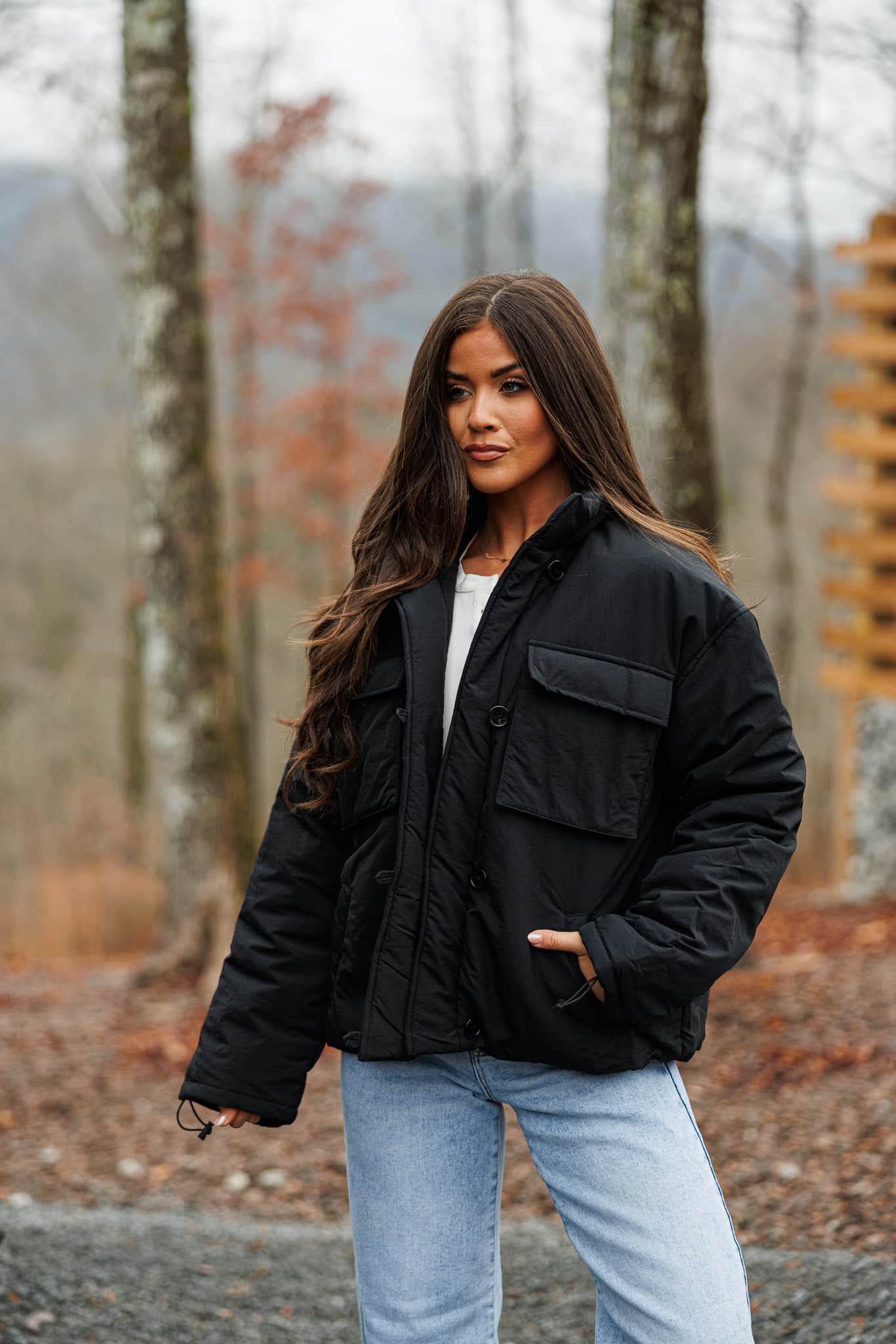 Black Ice Puffer Coat