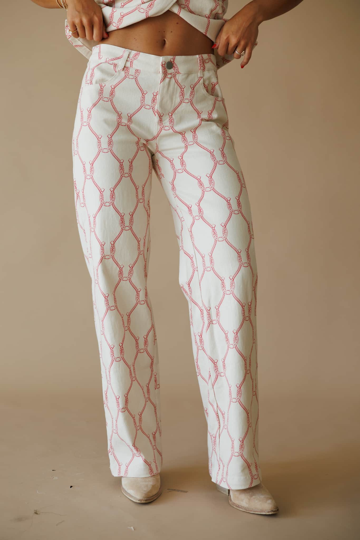 Horseshoe Printed Pants