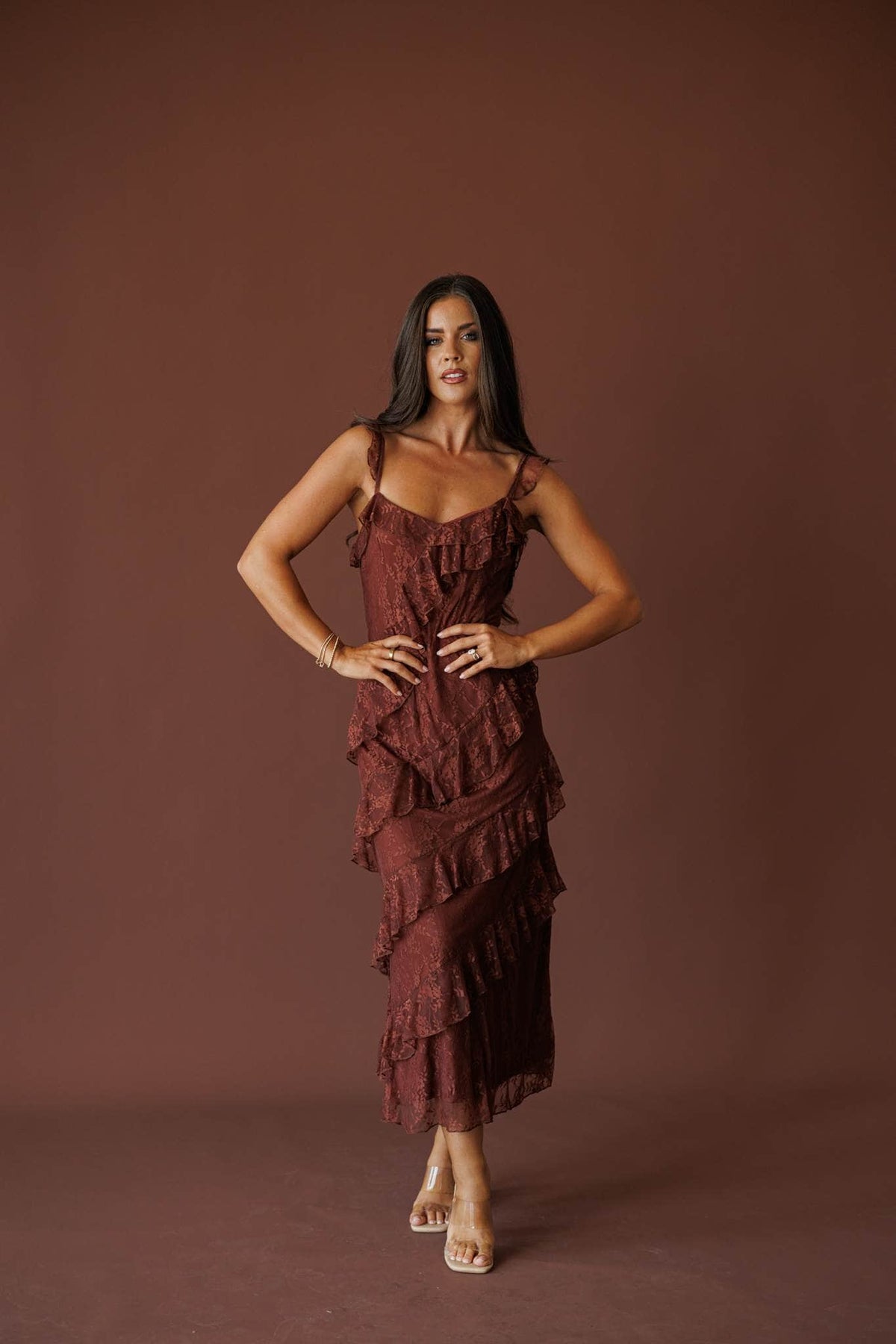 Slow Dance Lace Midi Dress