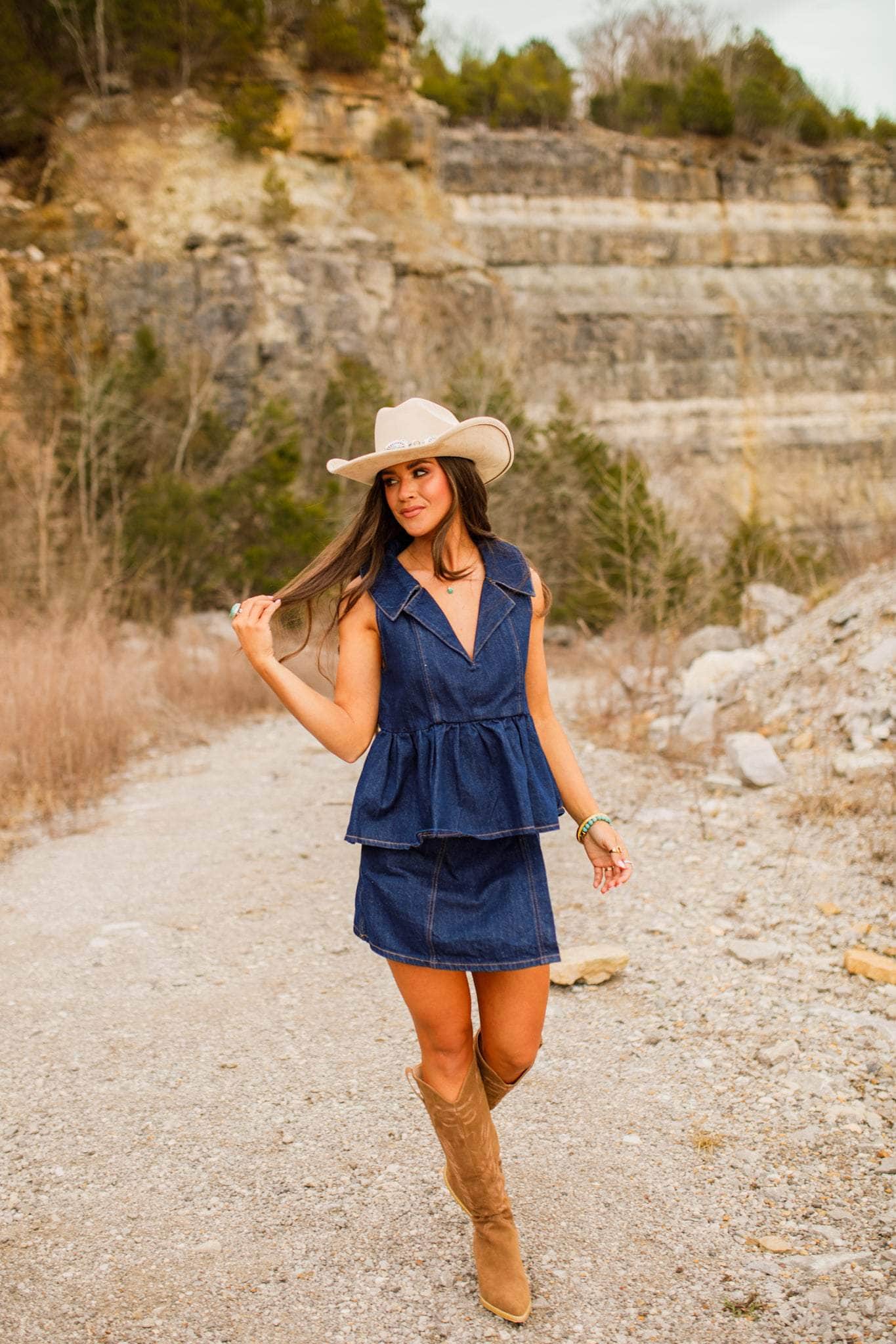 Blue Moon Denim Skort