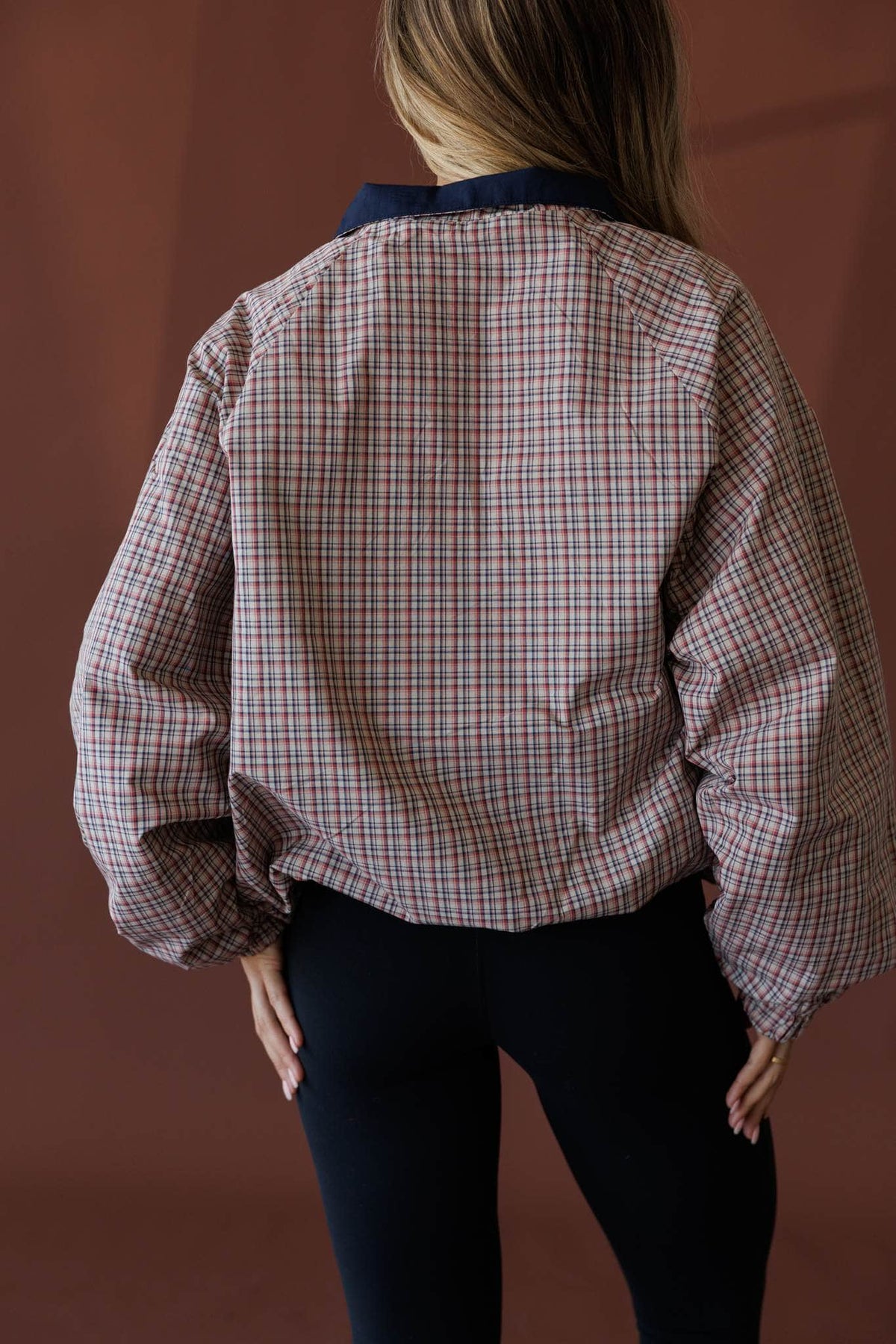 Navy and lemon reversible jacket