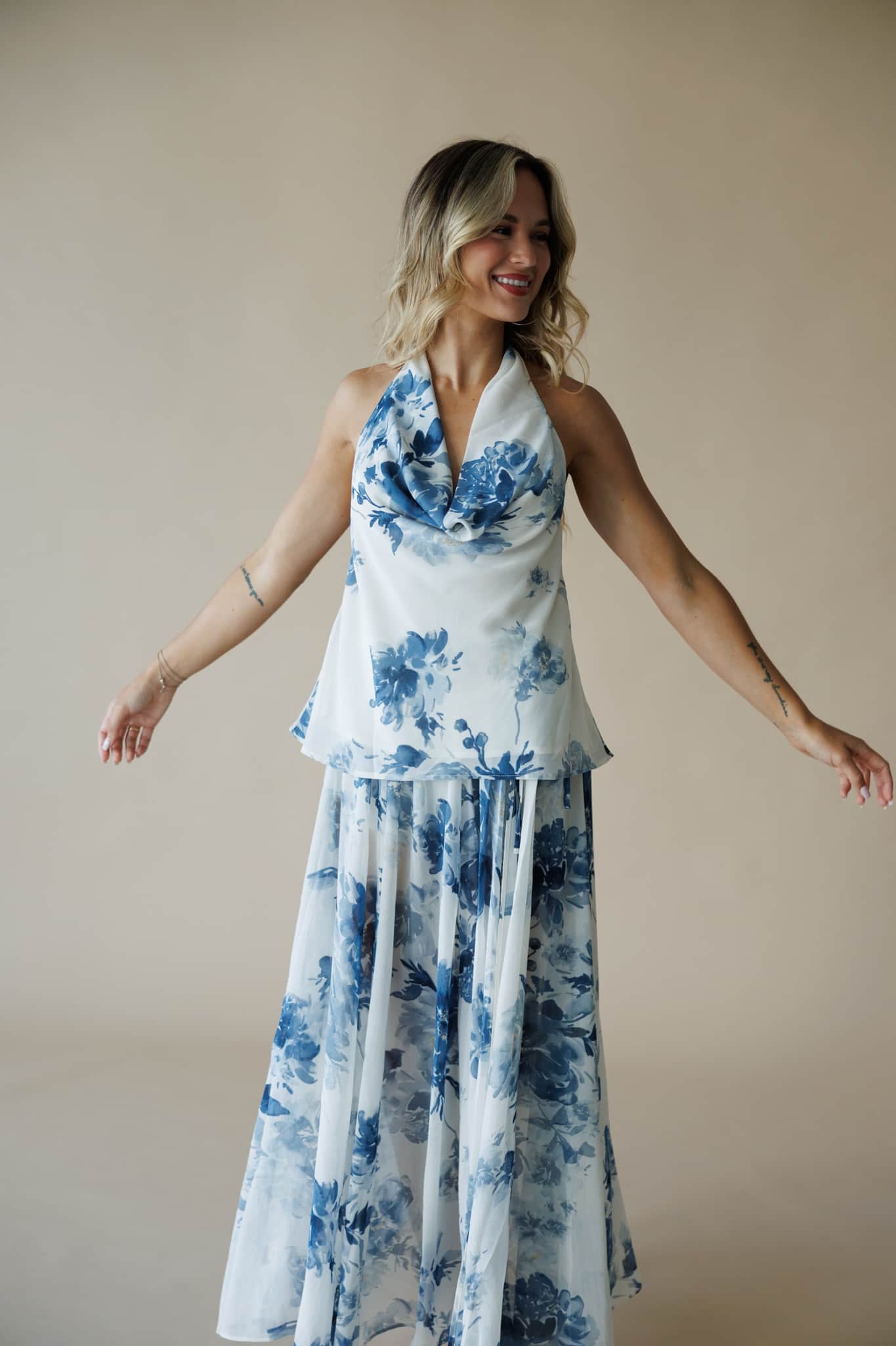 Brushstroke Blooms Top