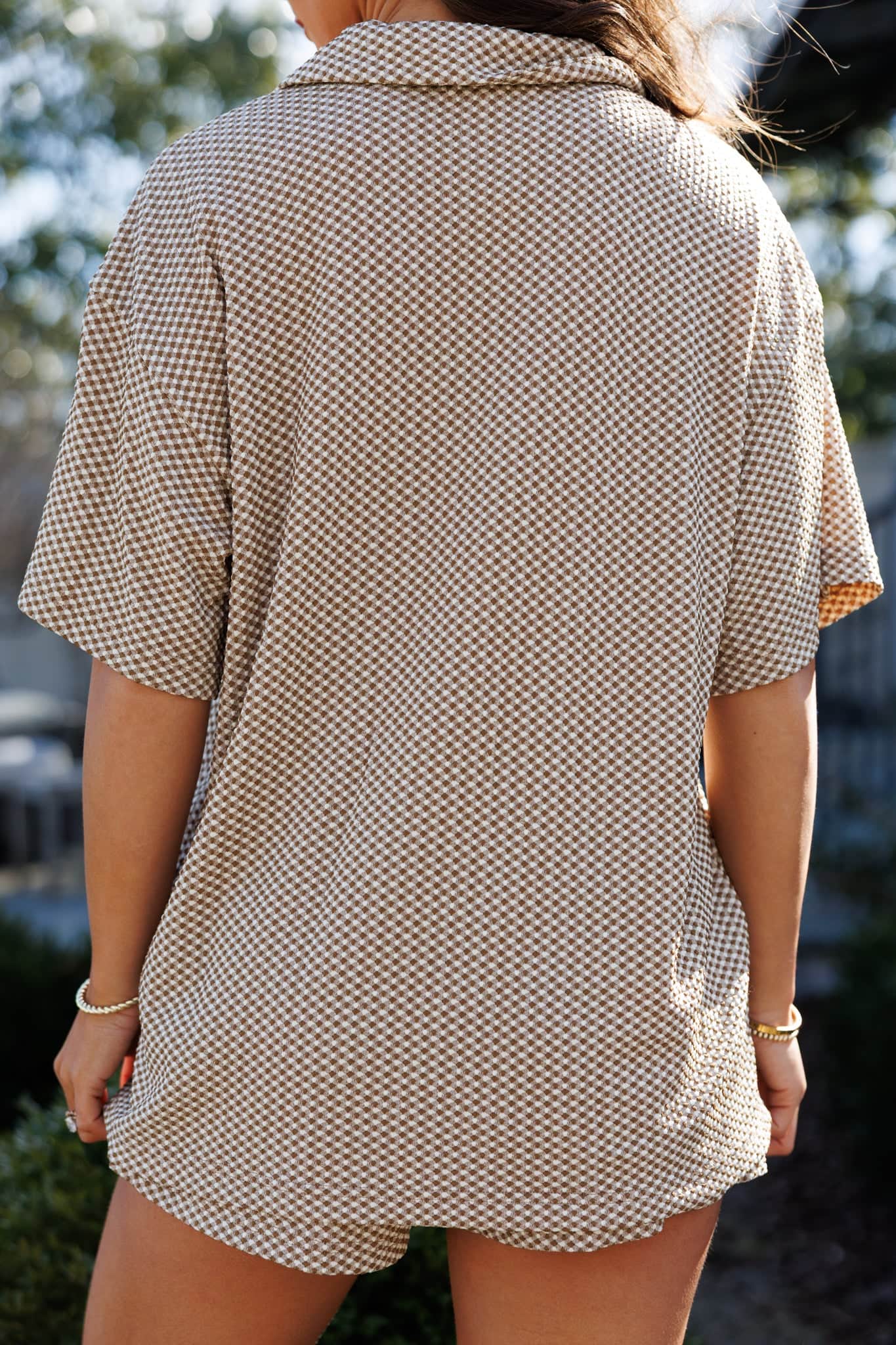 Carefree Check Top