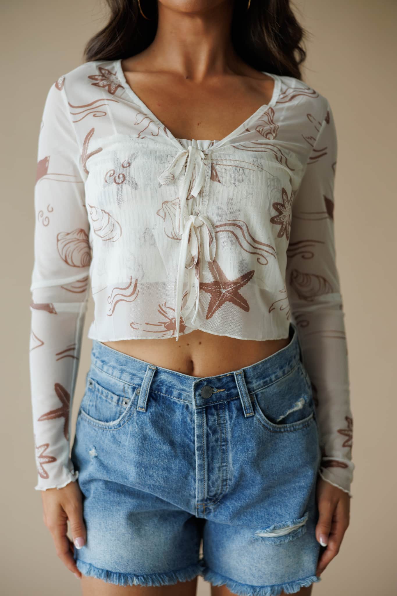 Coastal Crush Mesh Top