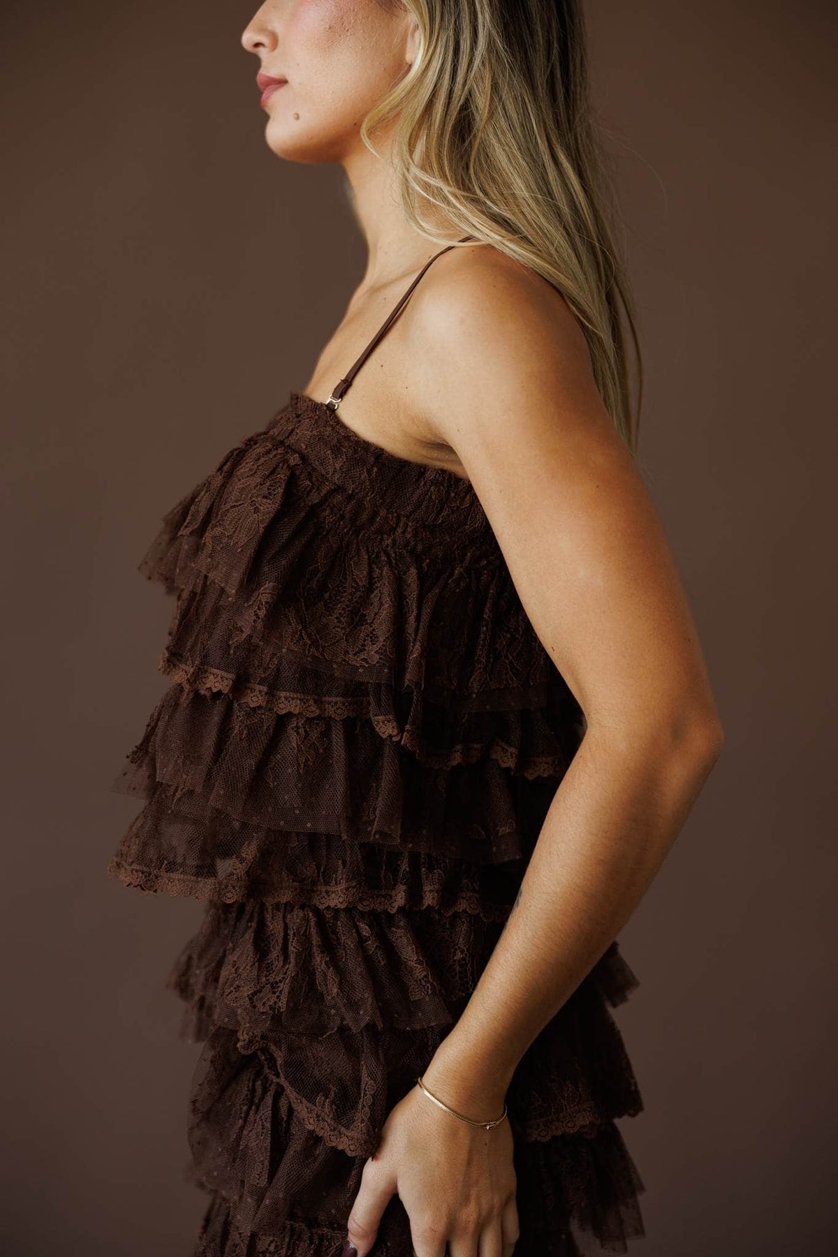 Brown knit top