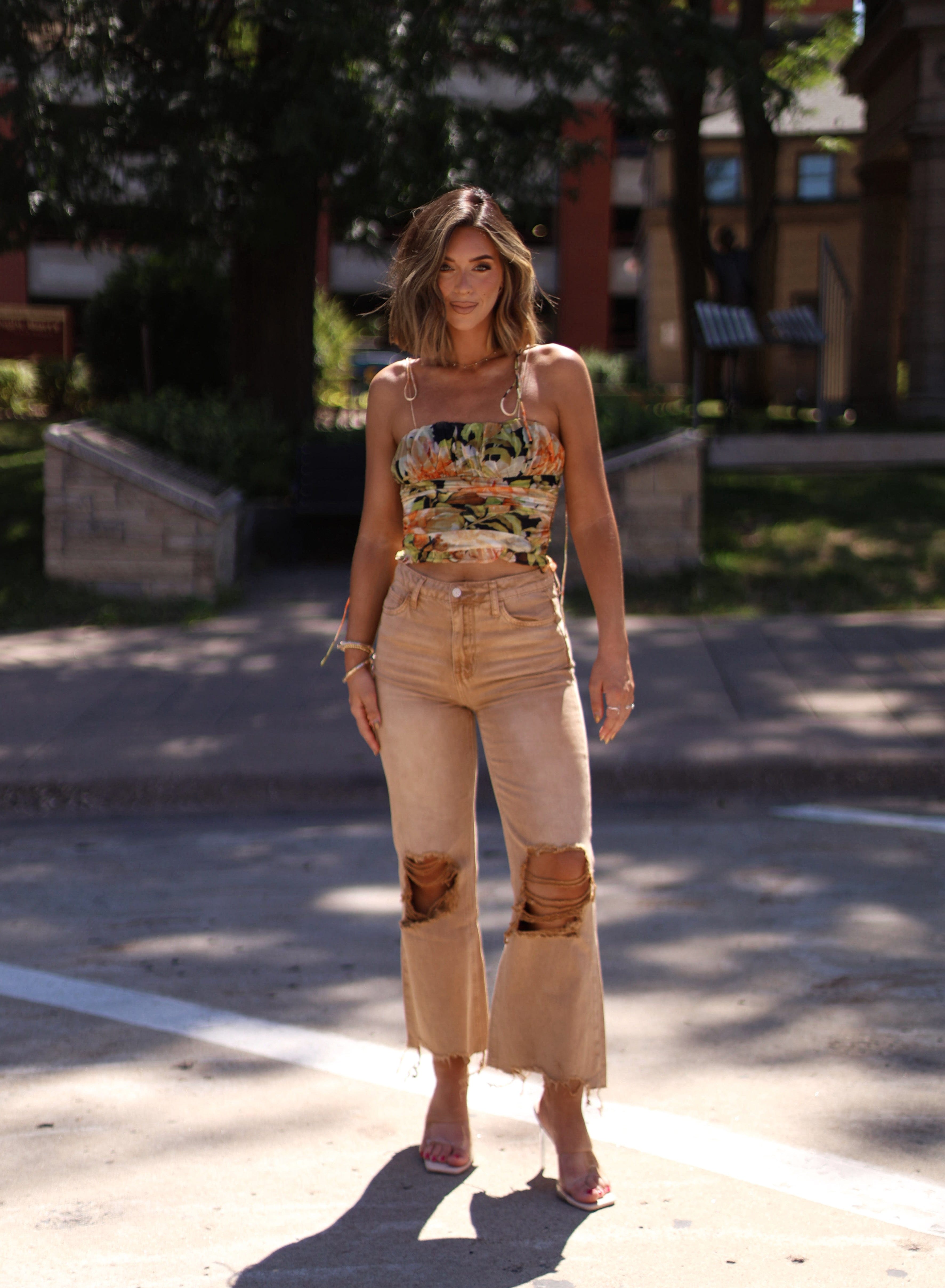 Fall Florals Tank Pretty Garbage