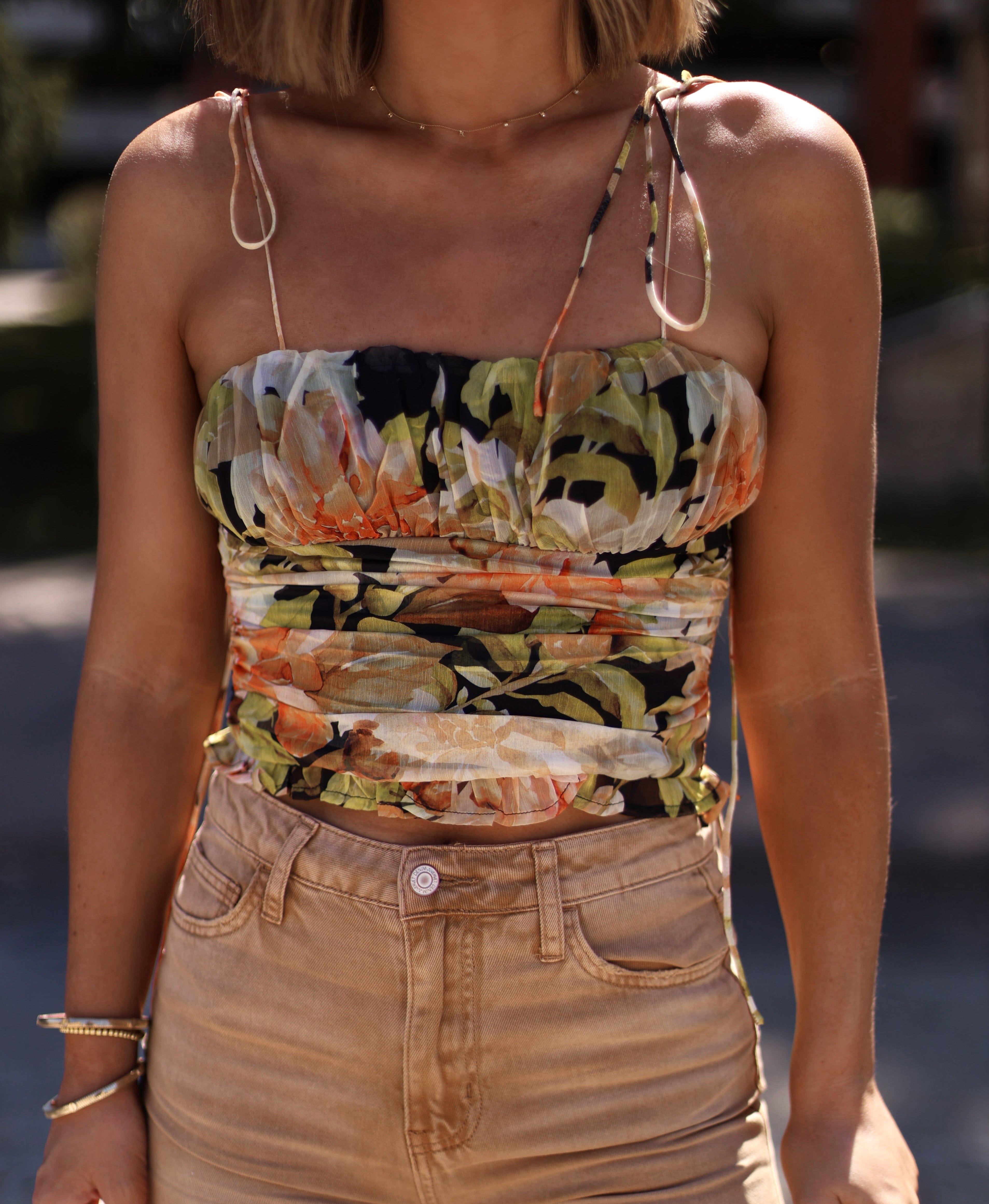 Fall Florals Tank Pretty Garbage