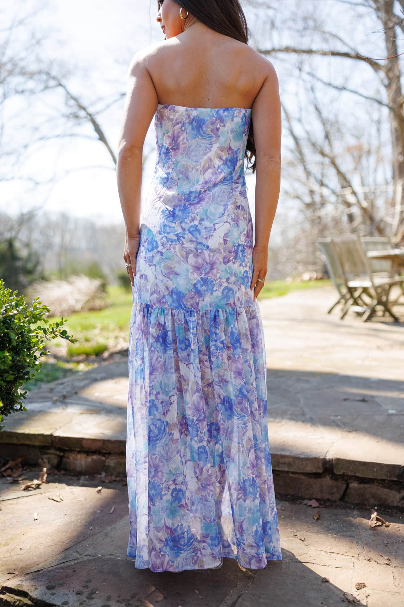 Hydrangea House Maxi Dress