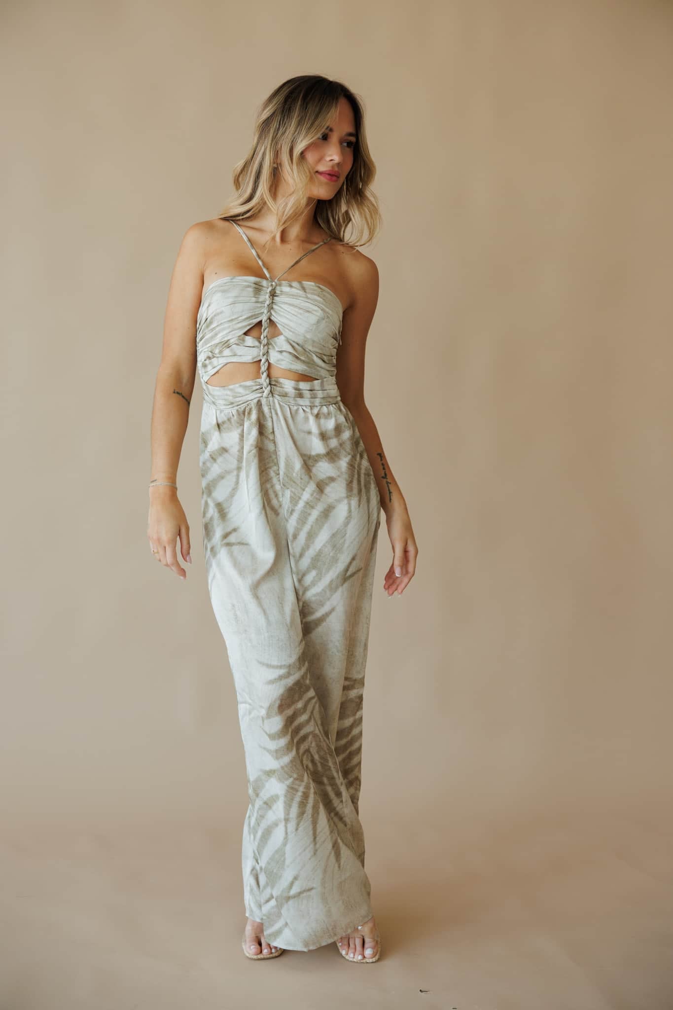 Palm Leaf Jumpsuit