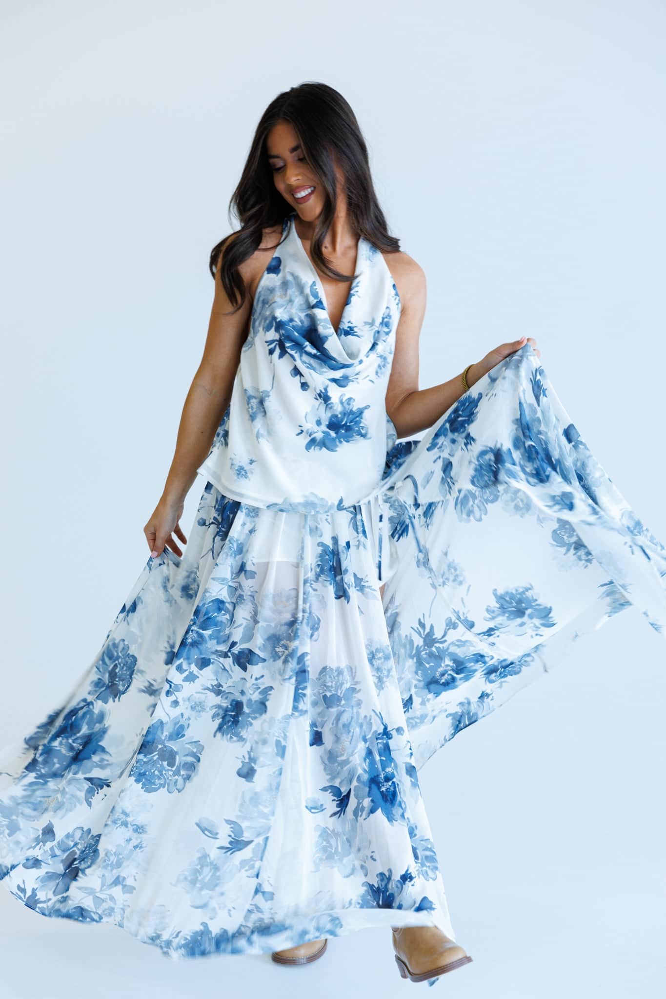 Brushstroke Blooms Skirt