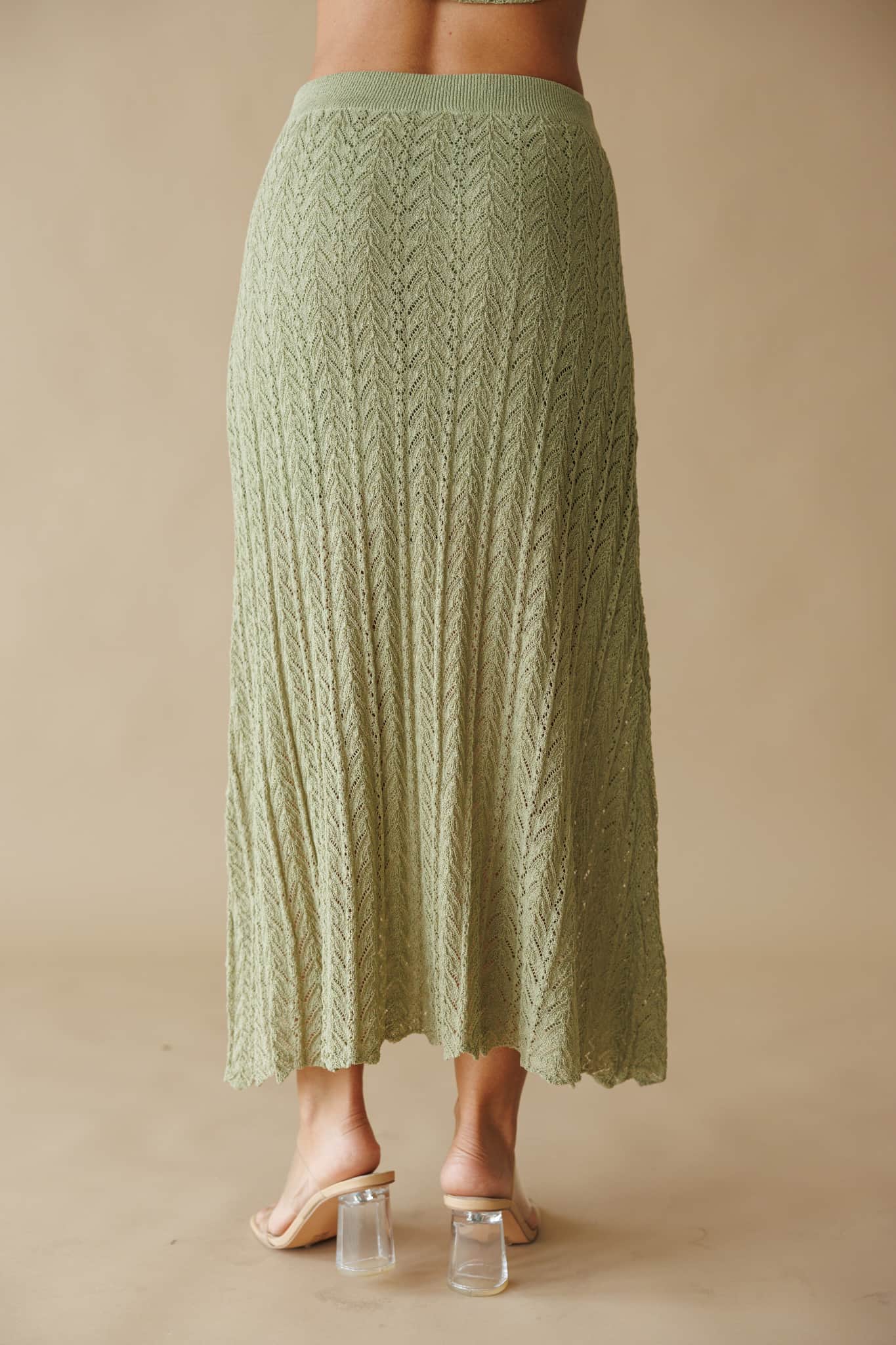 Tuscan Heat Crochet Maxi Skirt