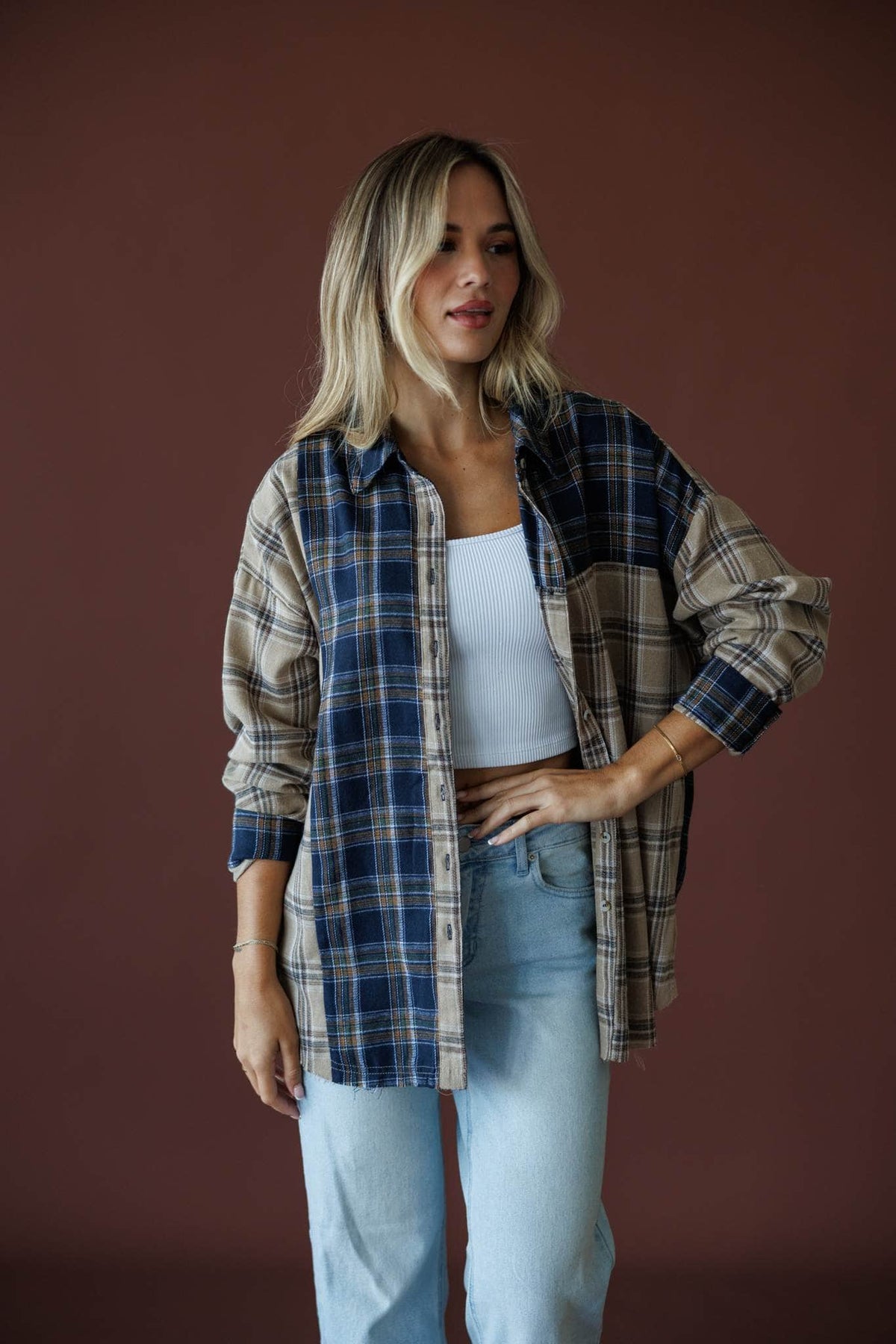 Harvest Club Plaid Top