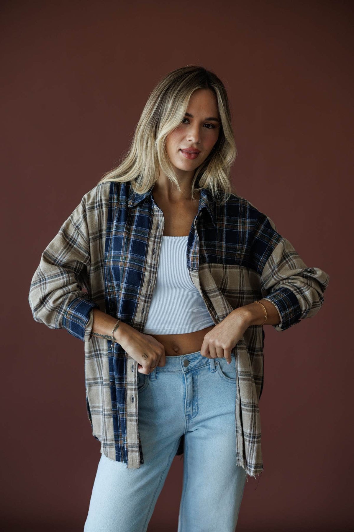 Harvest Club Plaid Top