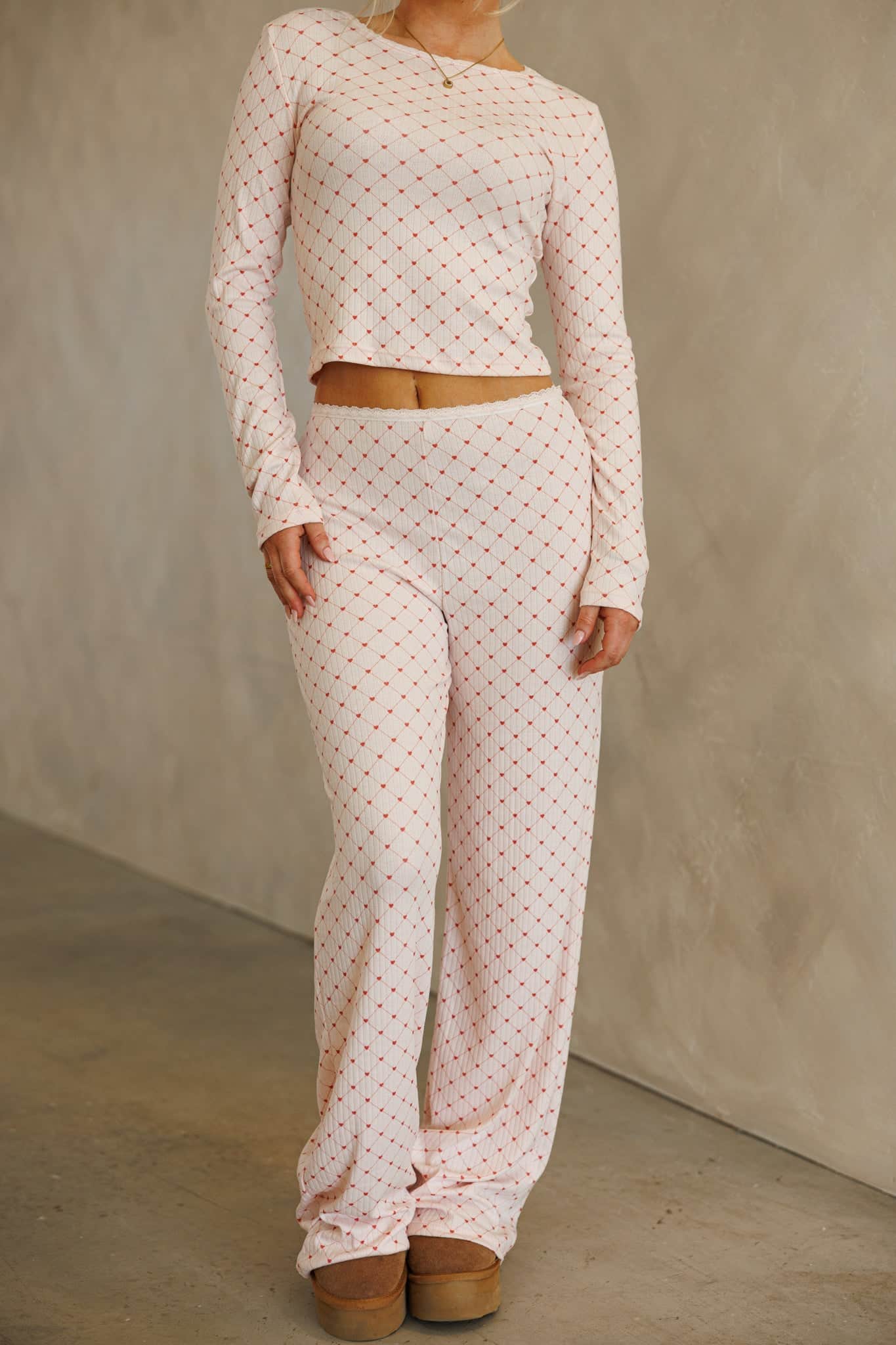 Heart Print Lounge Pants