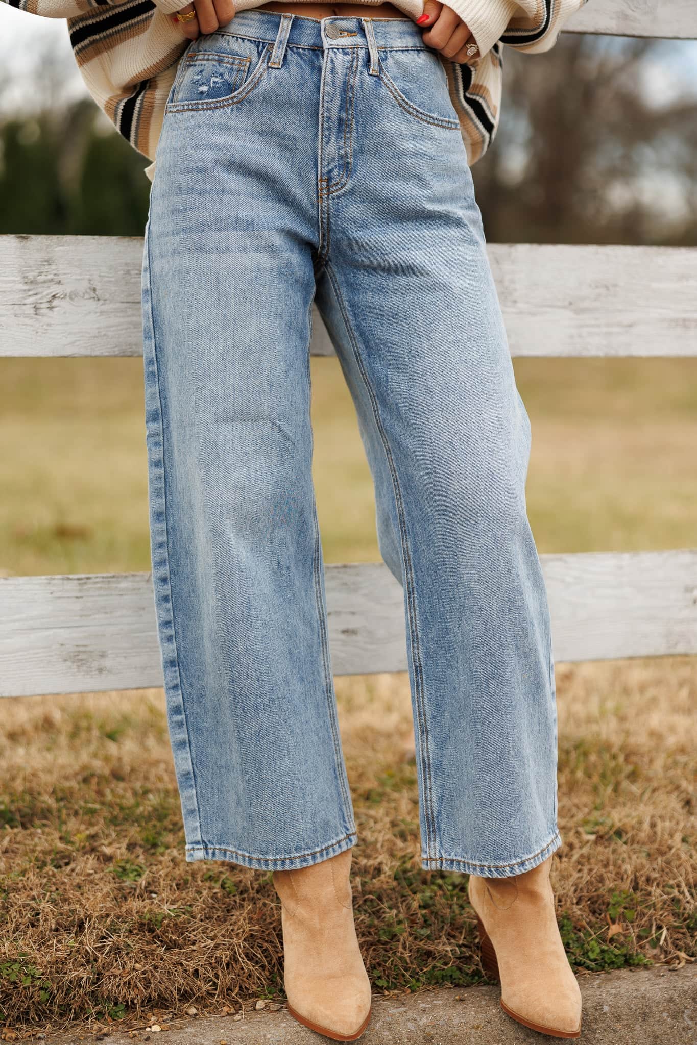 High Rise Curve Barrel Stretch Jeans