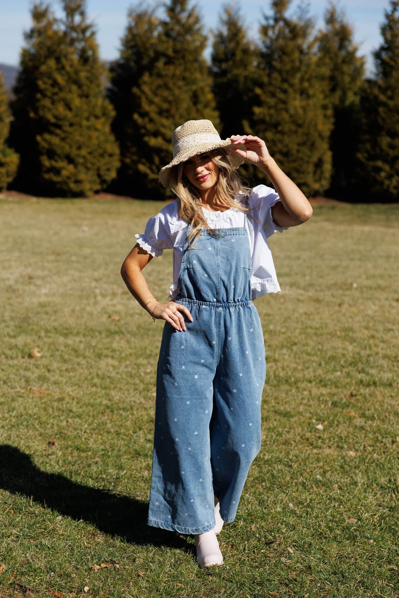 The Wildflower Denim Jumpsuit