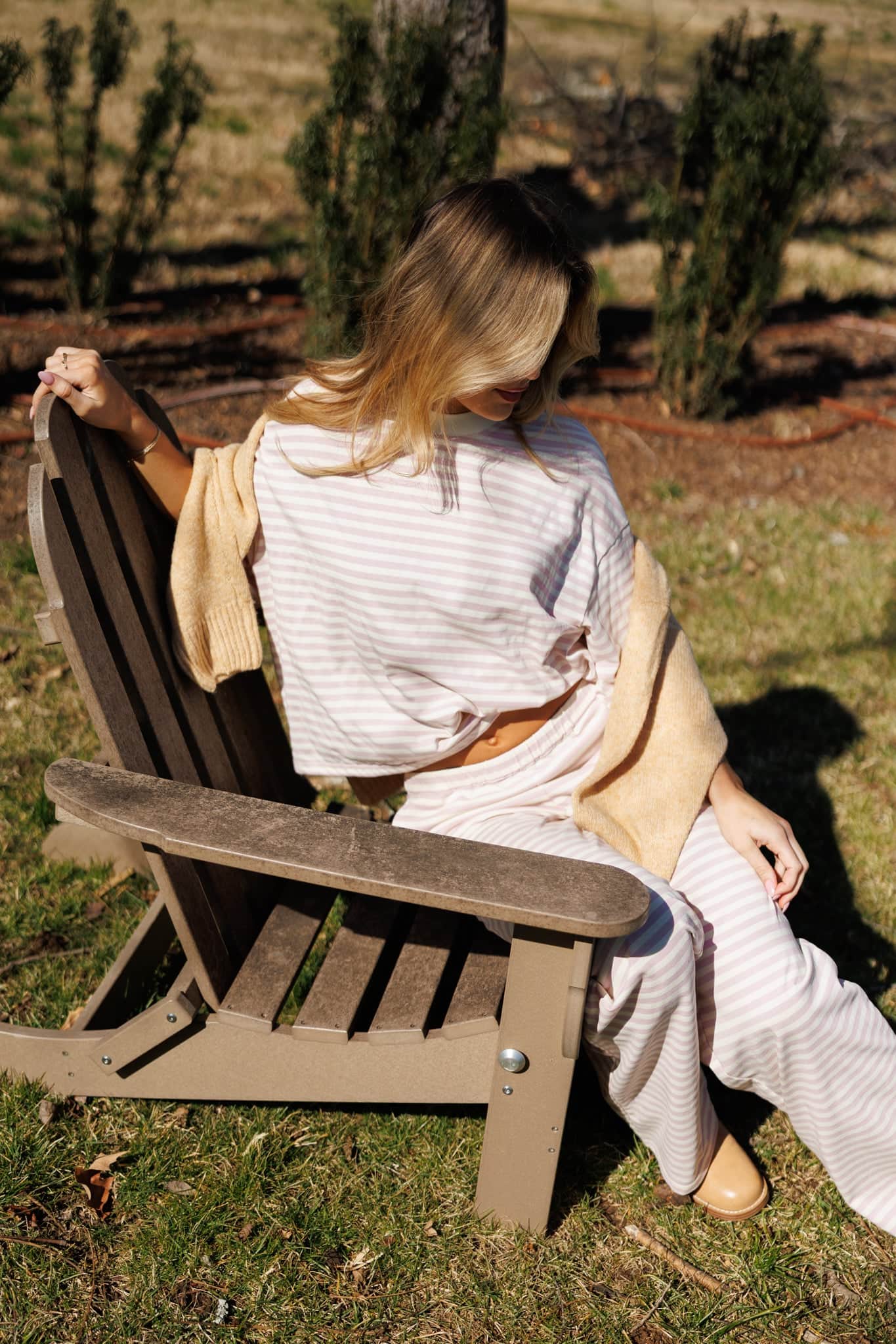 Porchlight Pink Striped Pants
