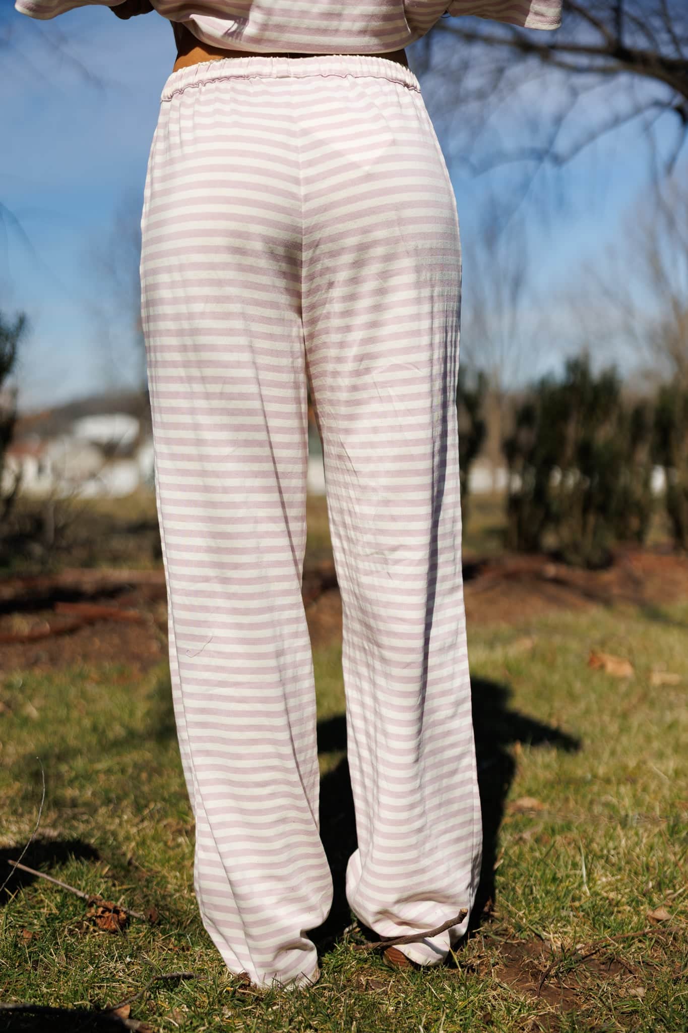 Porchlight Pink Striped Pants