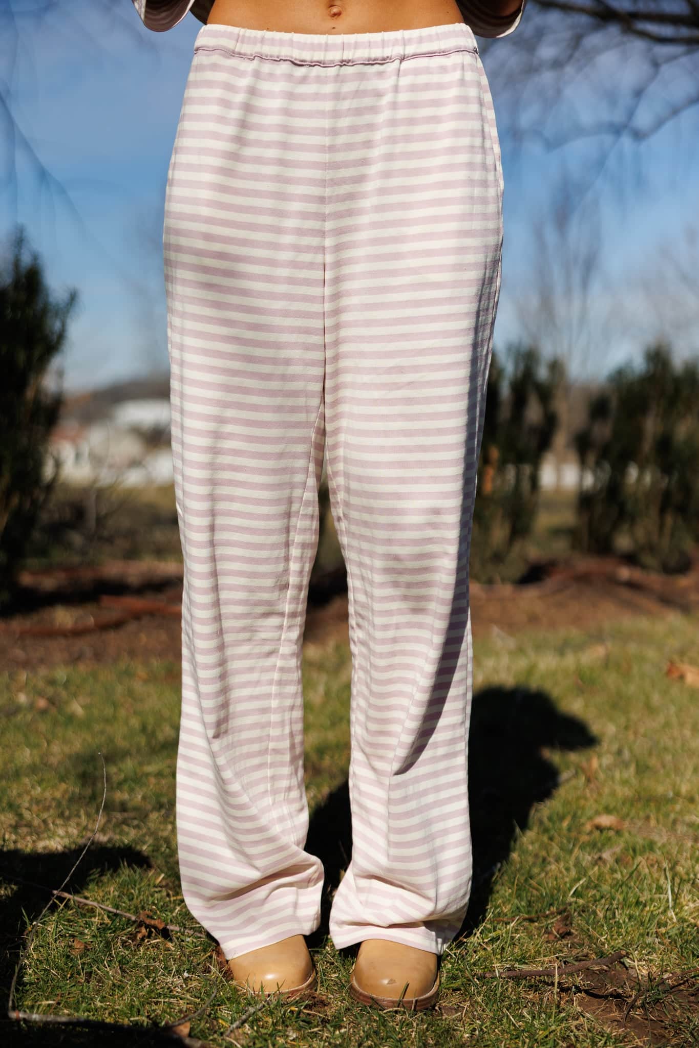 Porchlight Pink Striped Pants
