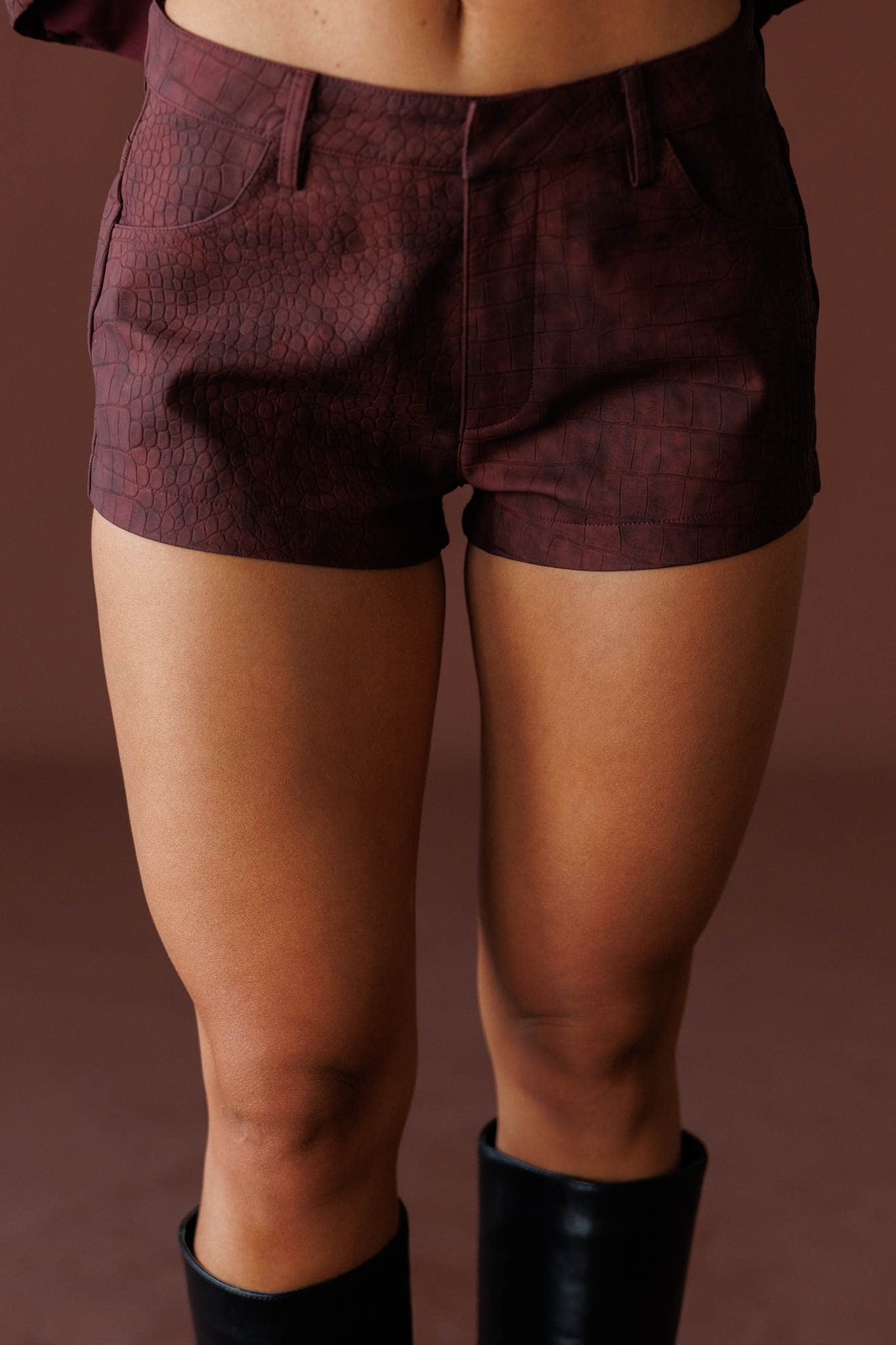 Pretty Reckless Suede Shorts
