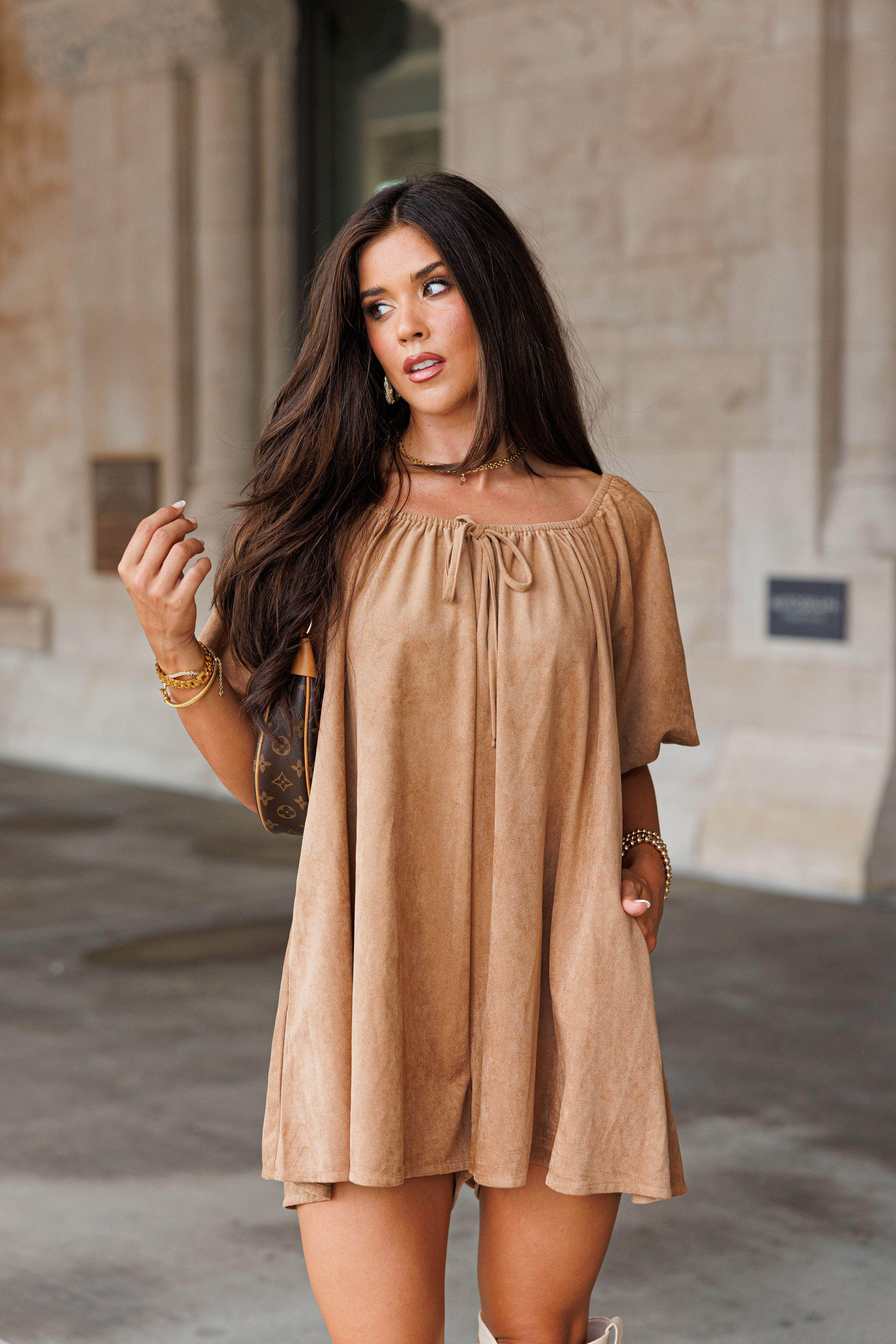 Chesney Suede Romper
