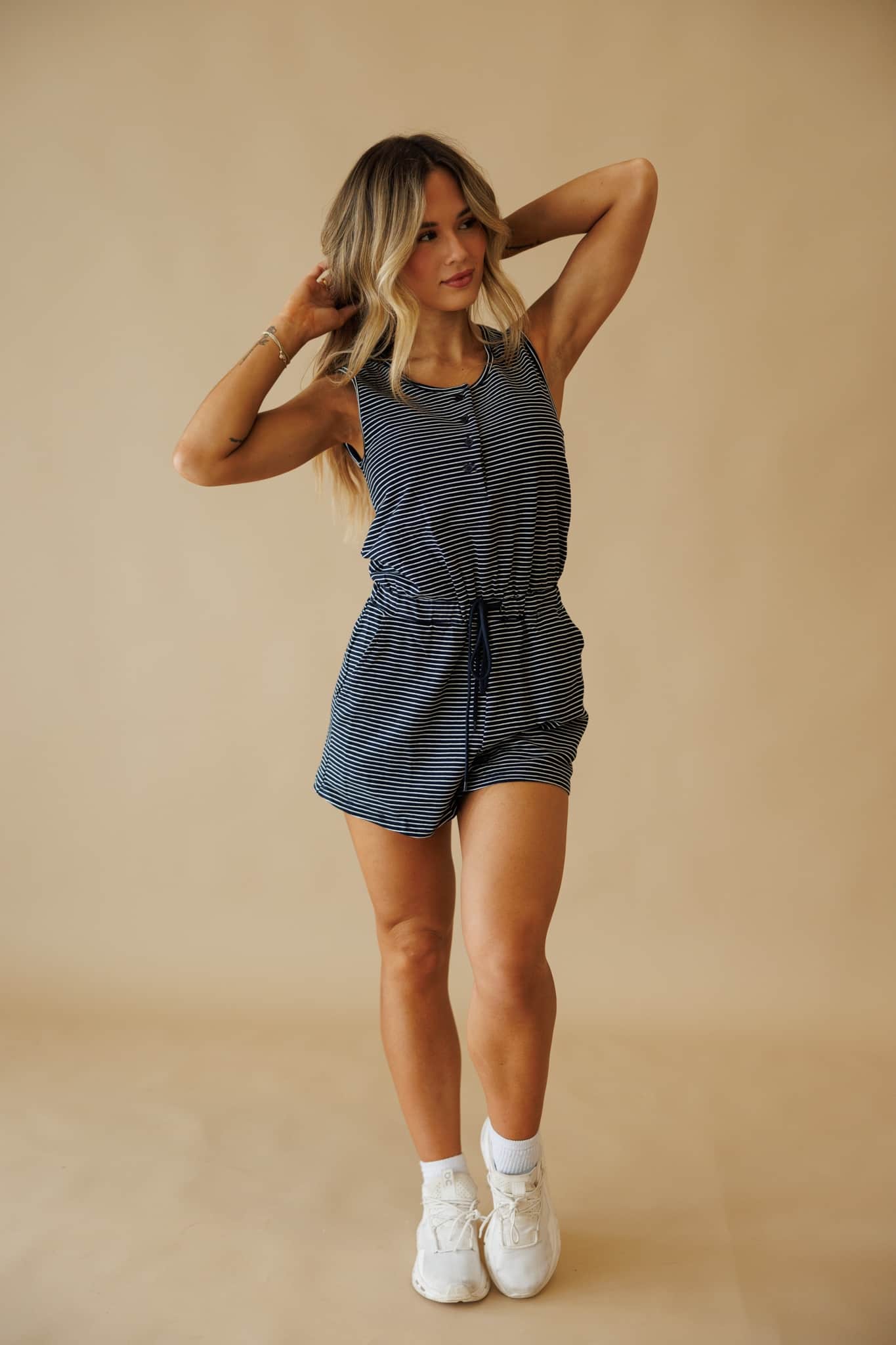 Cove Striped Romper