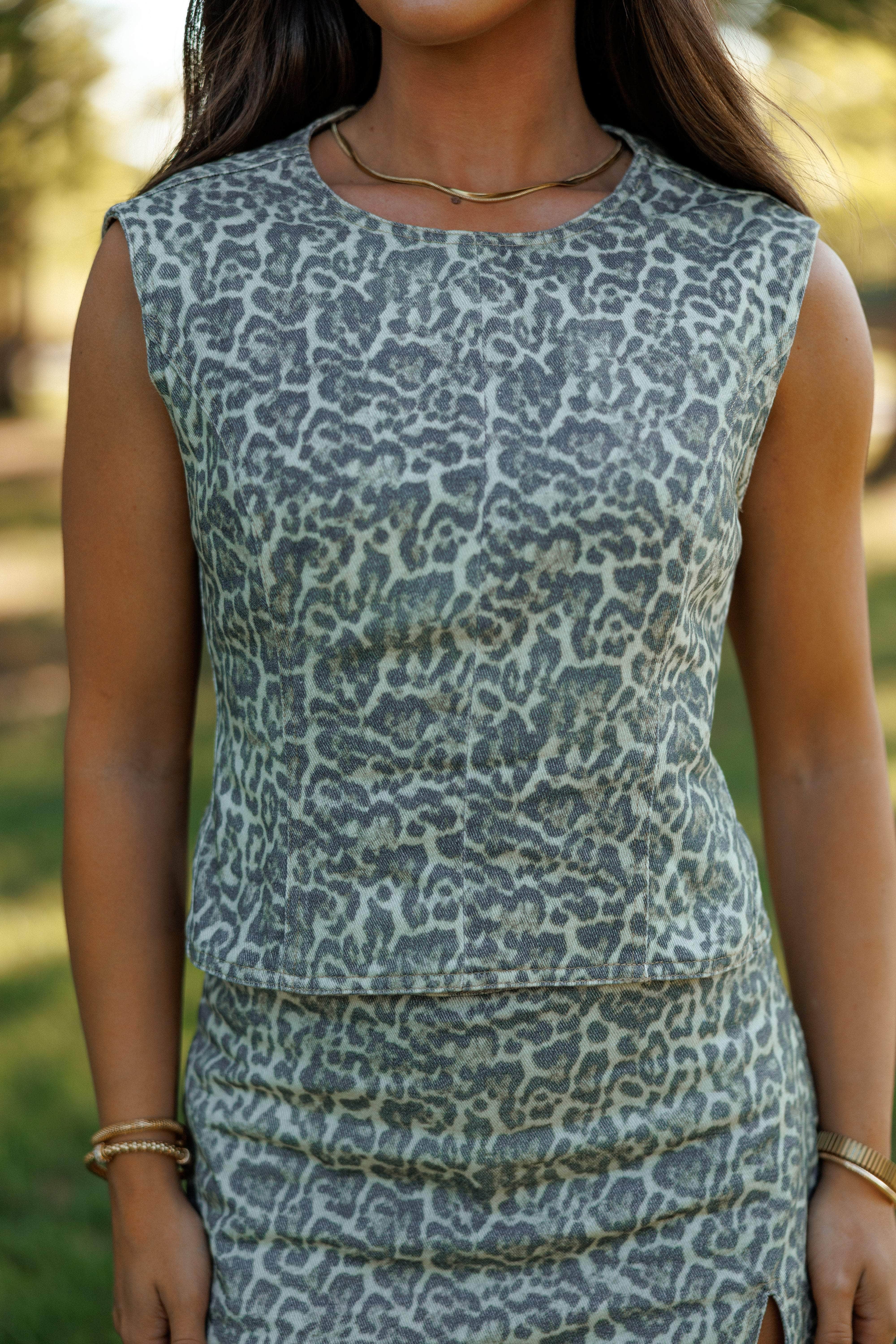 Run Wild Denim Top