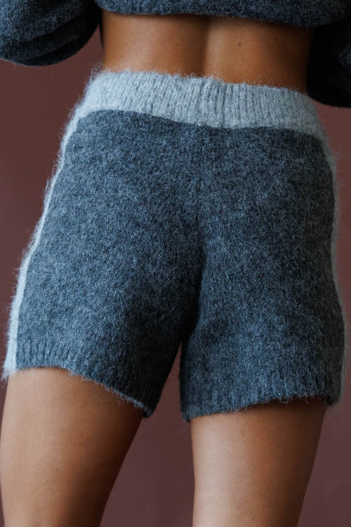 Knit lounge shorts