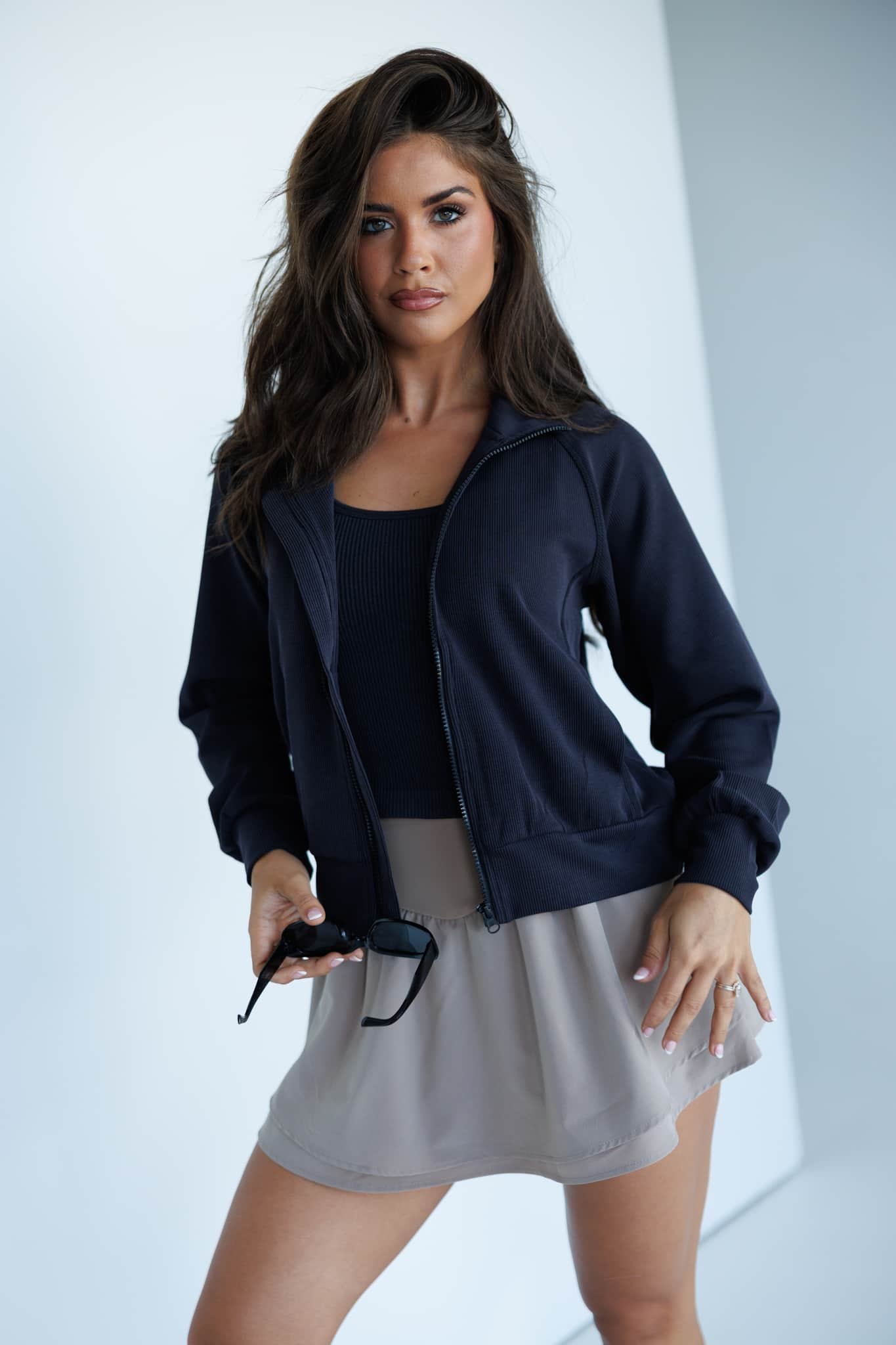 Sand Washed Ribbed Jacket