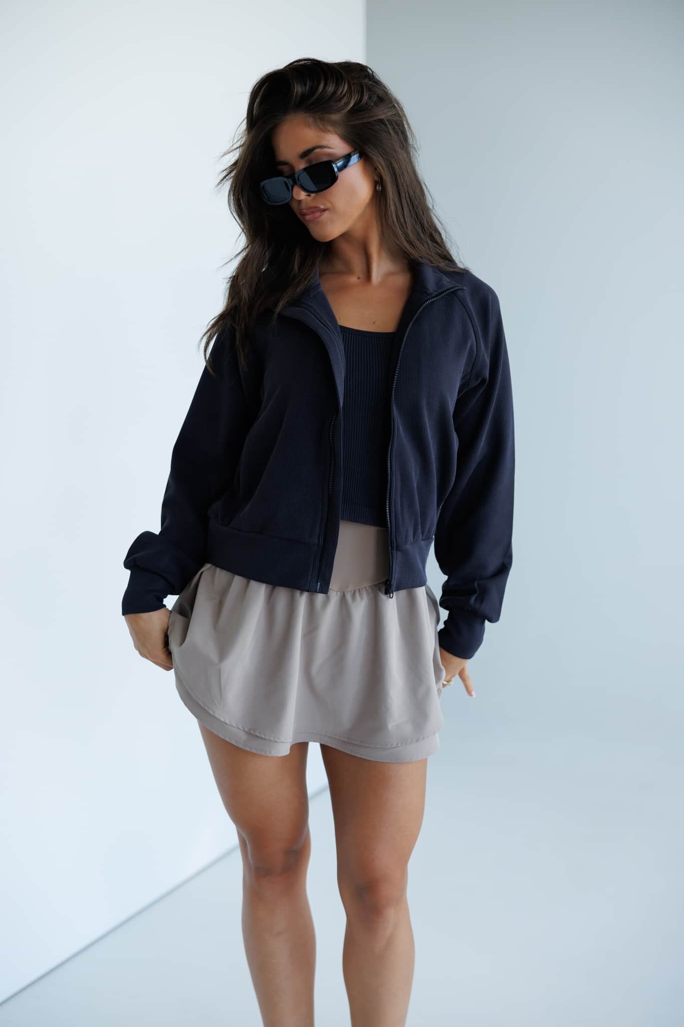 Sand Washed Ribbed Jacket