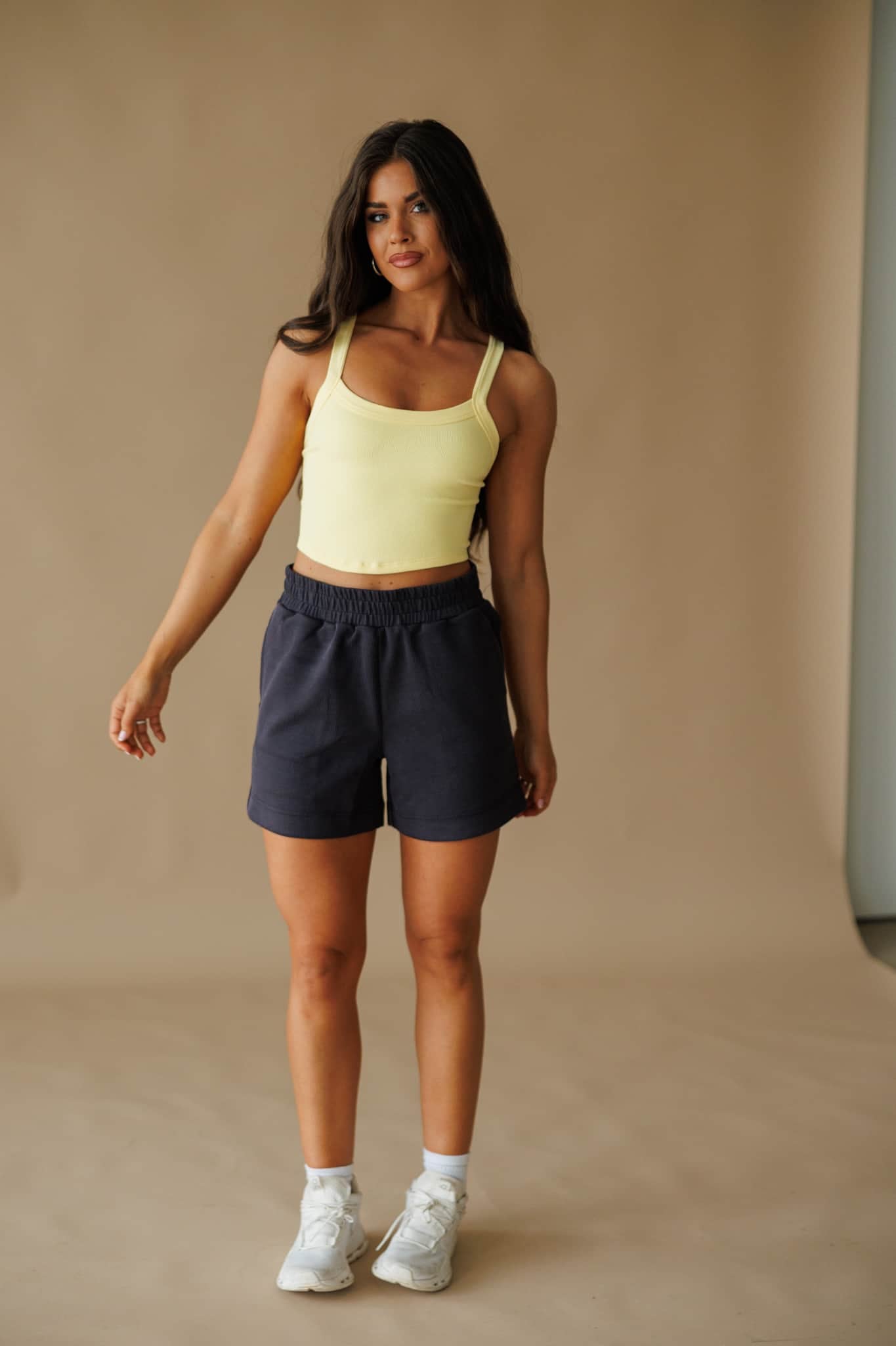 Sand Washed Ribbed Shorts