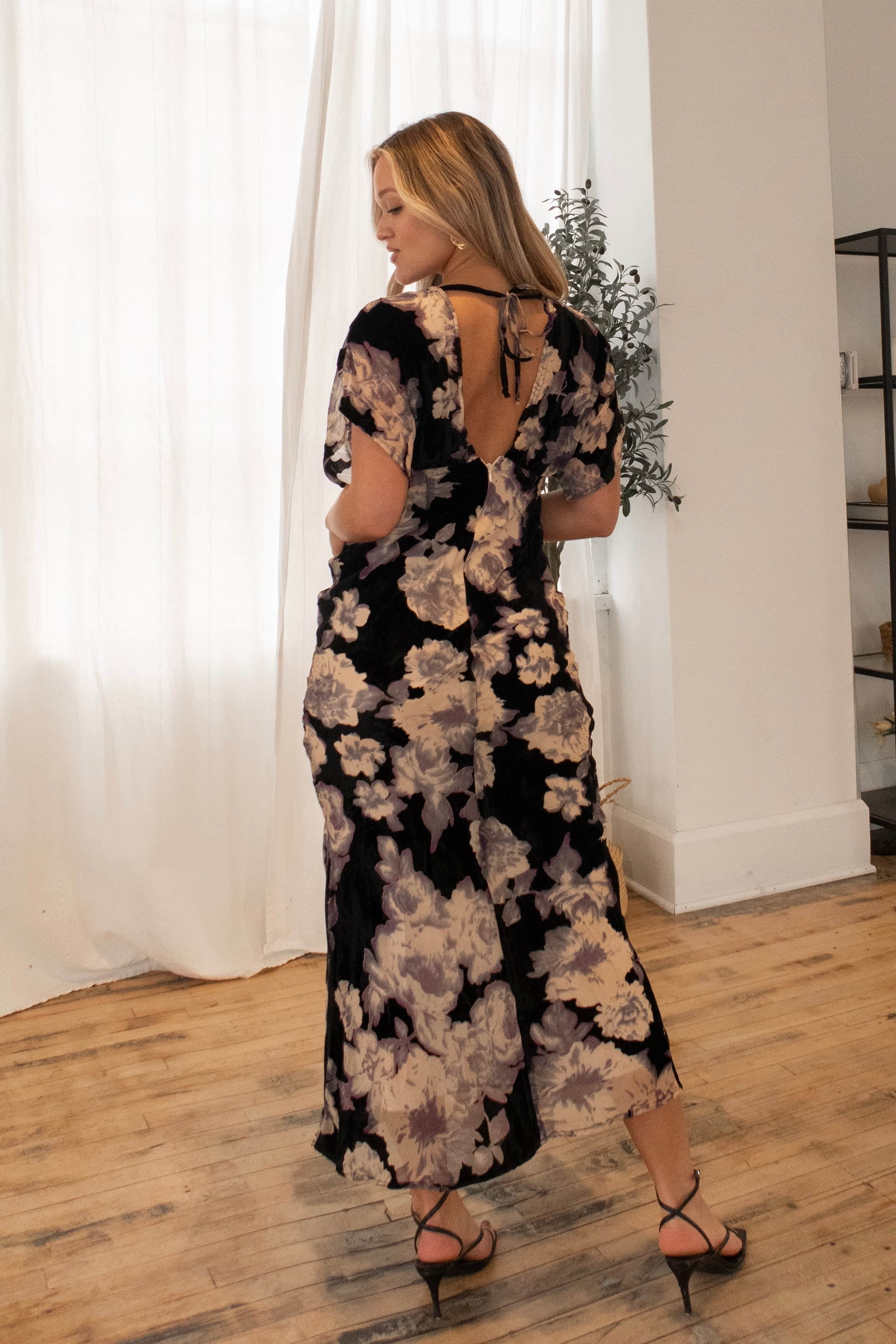 Romantic Plans Velvet Dress