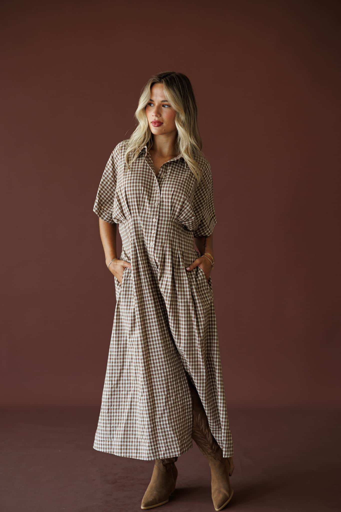 Harvest House Gingham Dress