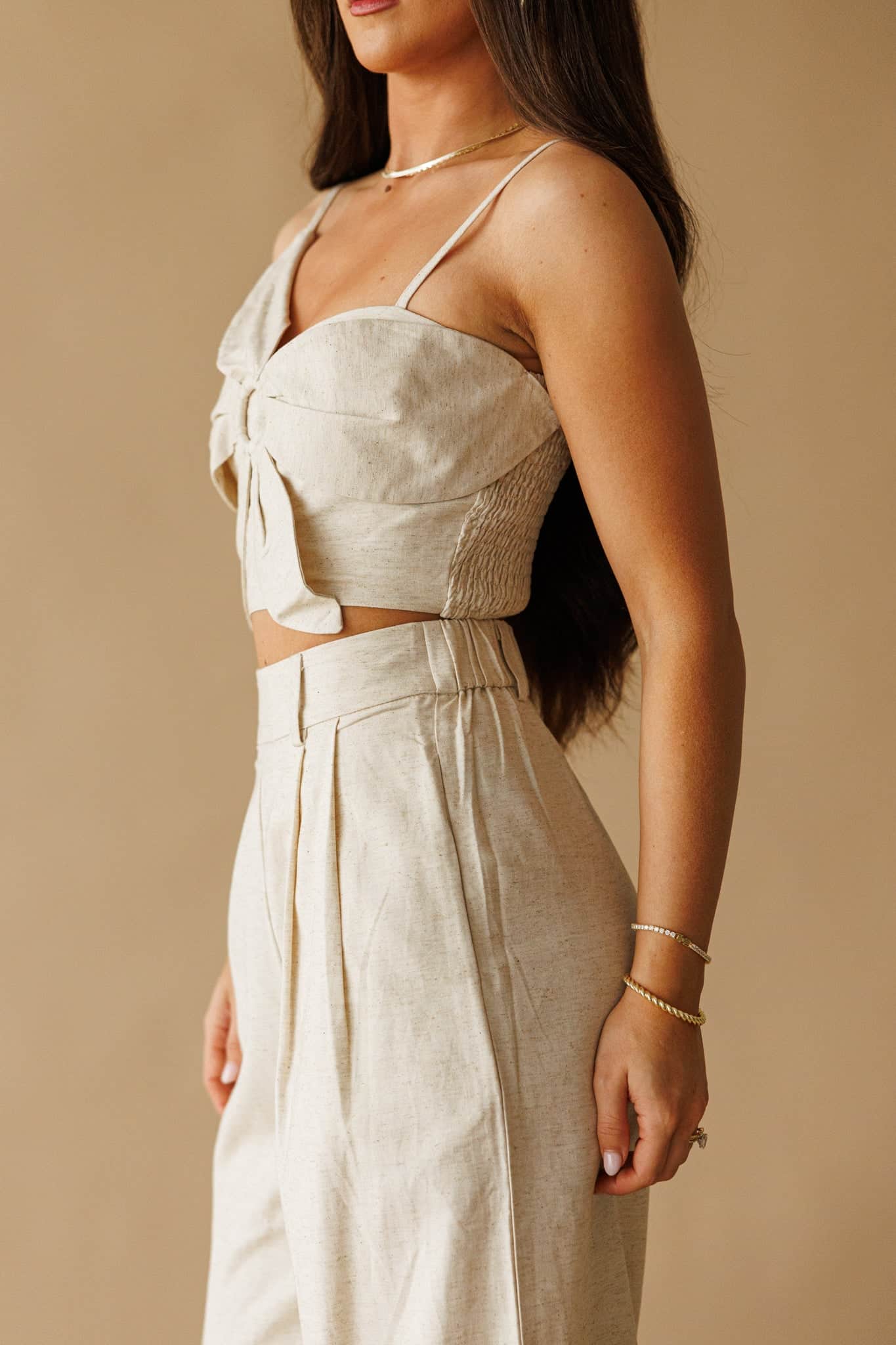 Linen Bloom Top