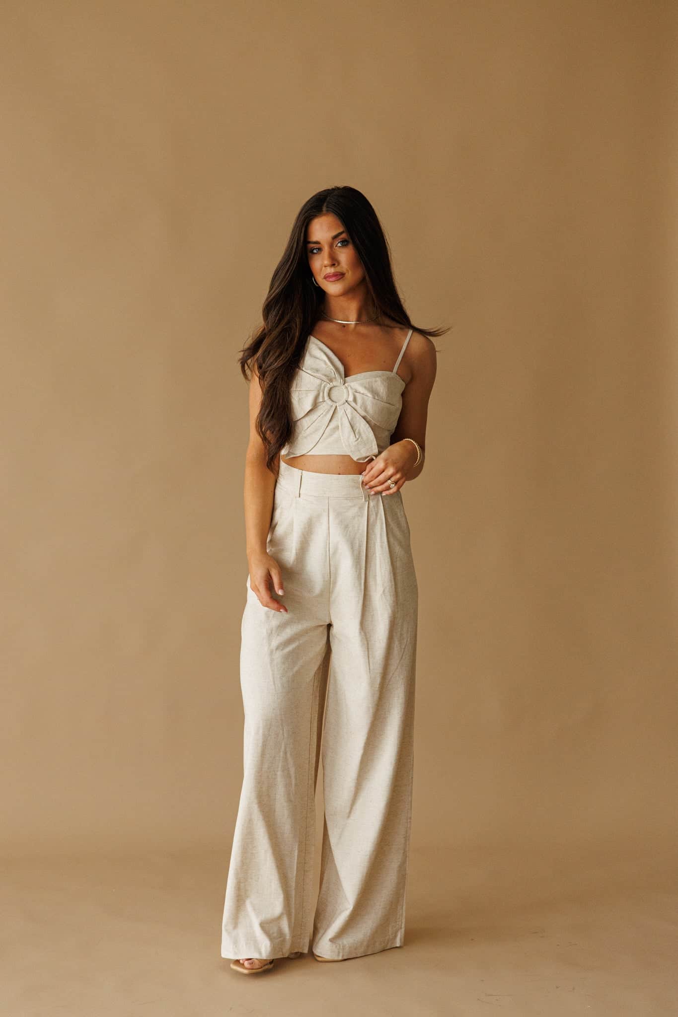Linen Bloom Top