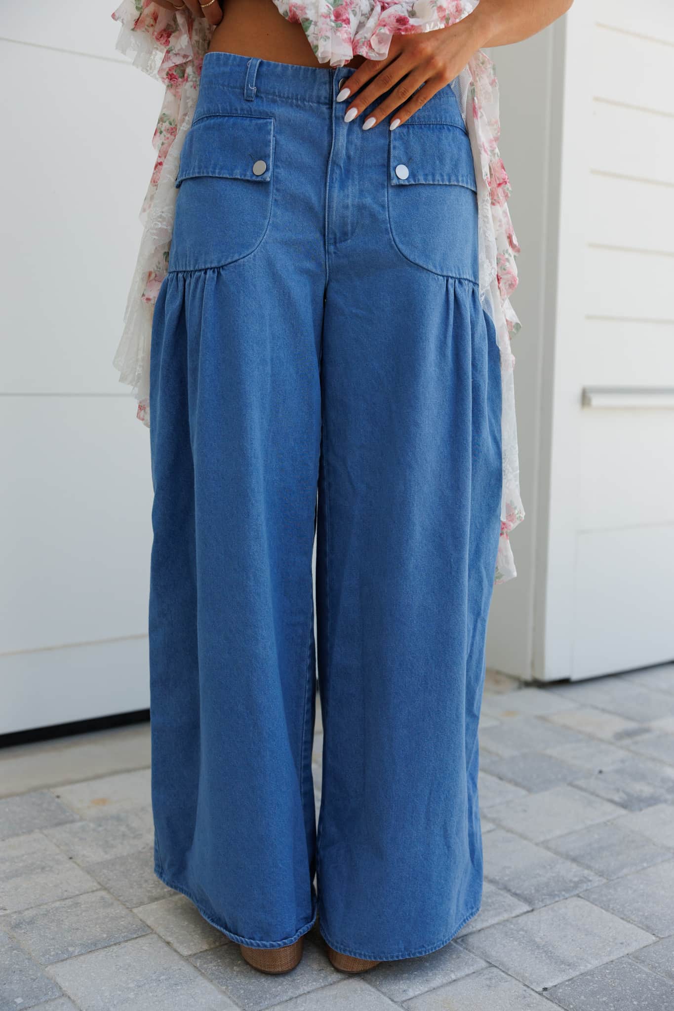 Bonnie Wide Leg Denim Pants