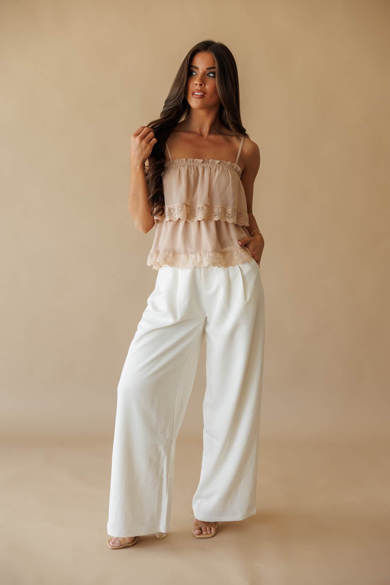 Blushing Romance Lace Top